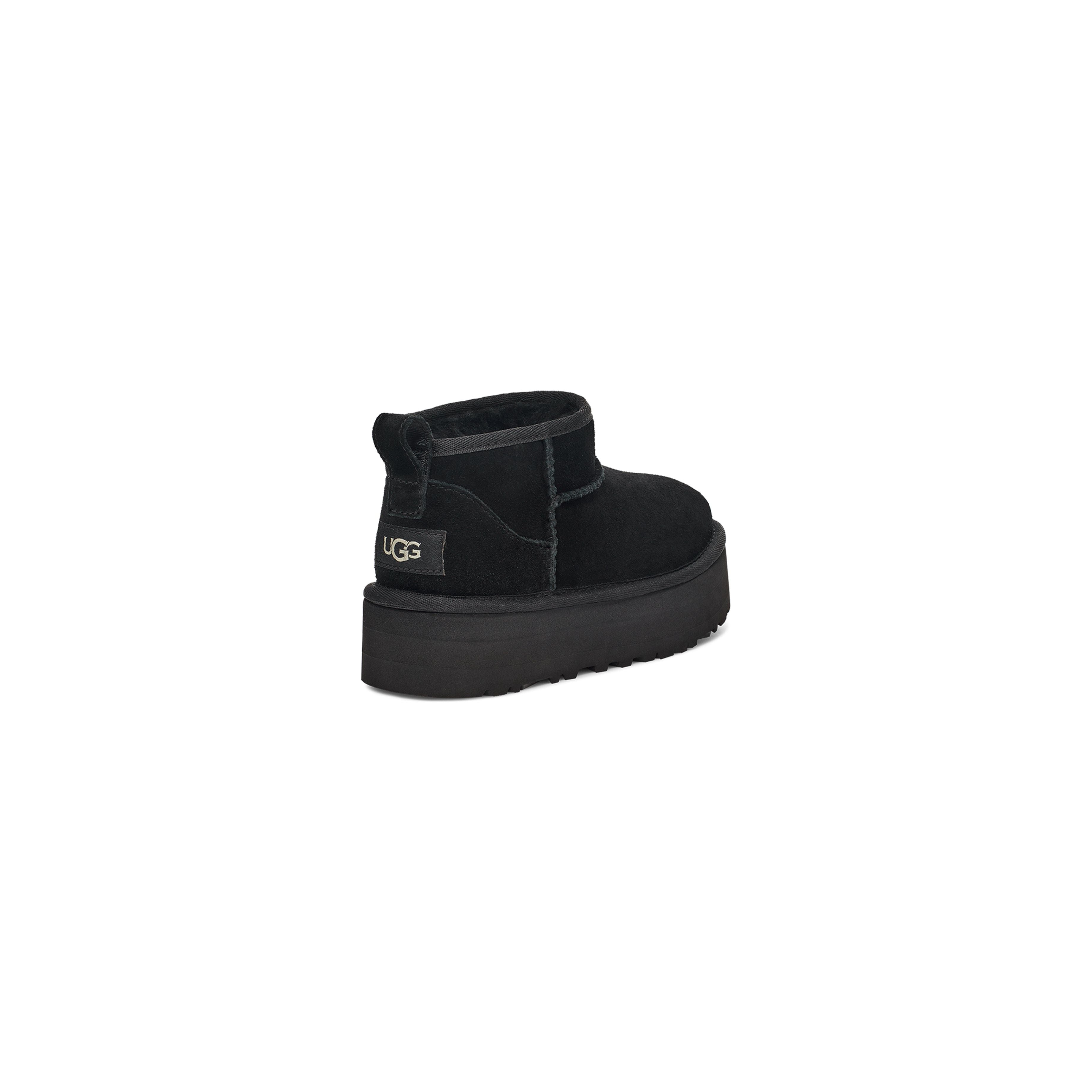 UGG Kid's Classic Ultra Mini Platform Boots - Black | Waterproof Winter Boots for Girls & Boys | Perfect for Snow, School & Outdoor Play
