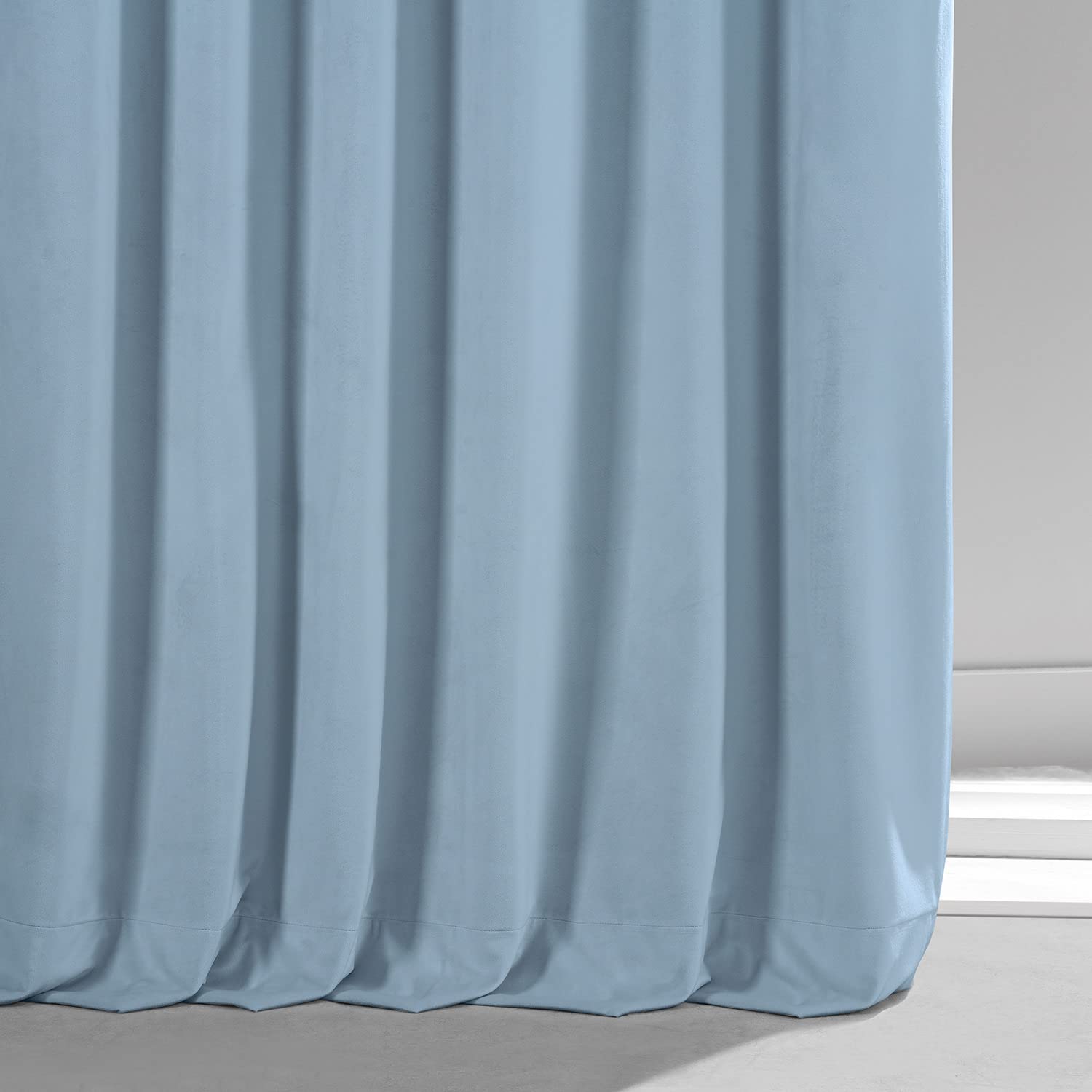 HPD HALF PRICE DRAPES Signature Plush Velvet Blackout Curtains - 50