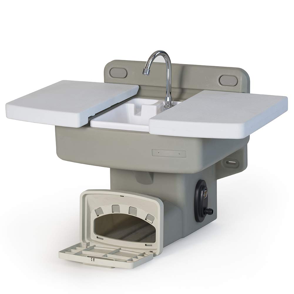 Wall Mounted Outdoor Garden Sink with Hose Holder - Durable Stainless Steel Utility Sink for Patio, Backyard, and Gardening Use