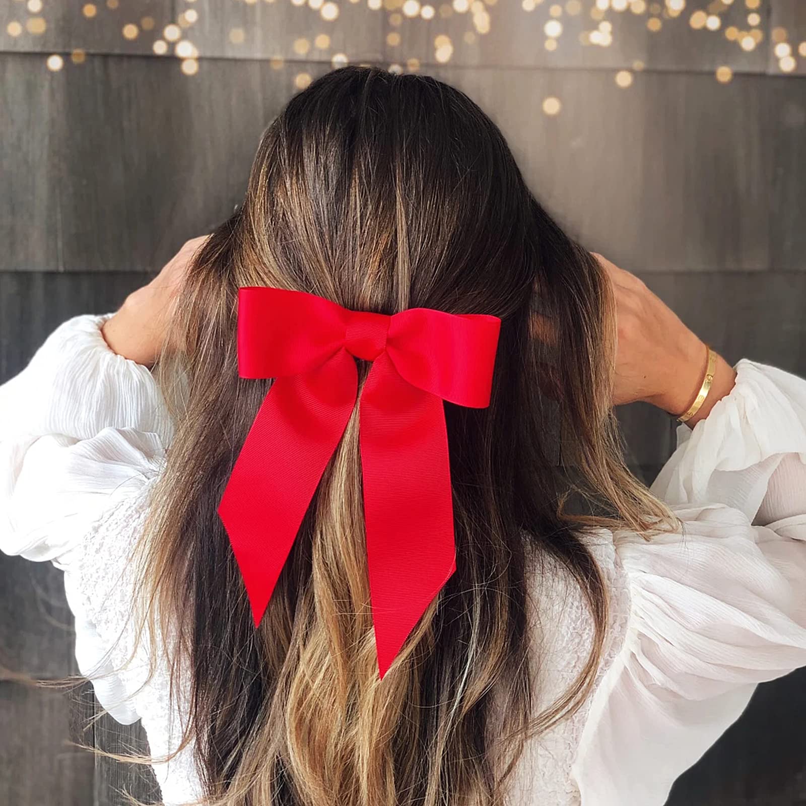1-1/2 Inch Red Satin Ribbon - 25 Yards Thick Solid Fabric Ribbon for Gift Wrapping, Sewing, Crafts, Hair Bows & Cake Decorations - Perfect for Valentine's Day, Weddings, Christmas & DIY Projects