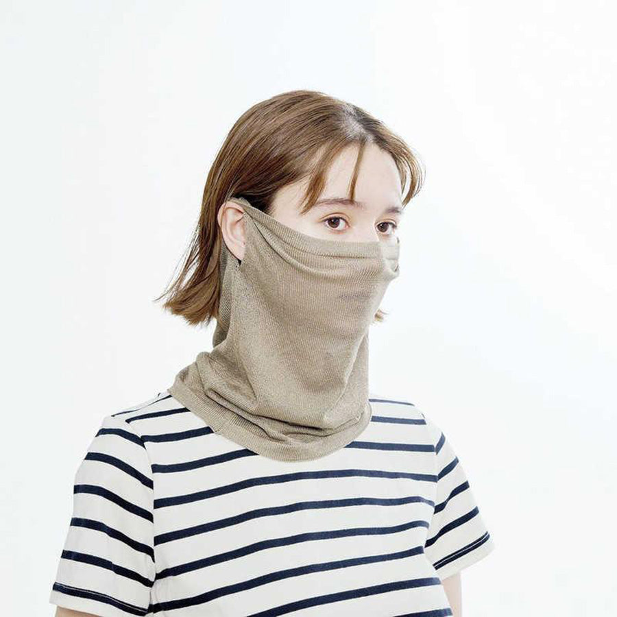 COGIT PRECIOUS UV Cool Face & Neck Guard - Gray Beige (40g) | UPF 50+ Sun Protection for Women & Men | Outdoor Activities, Hiking, Cycling & Travel
