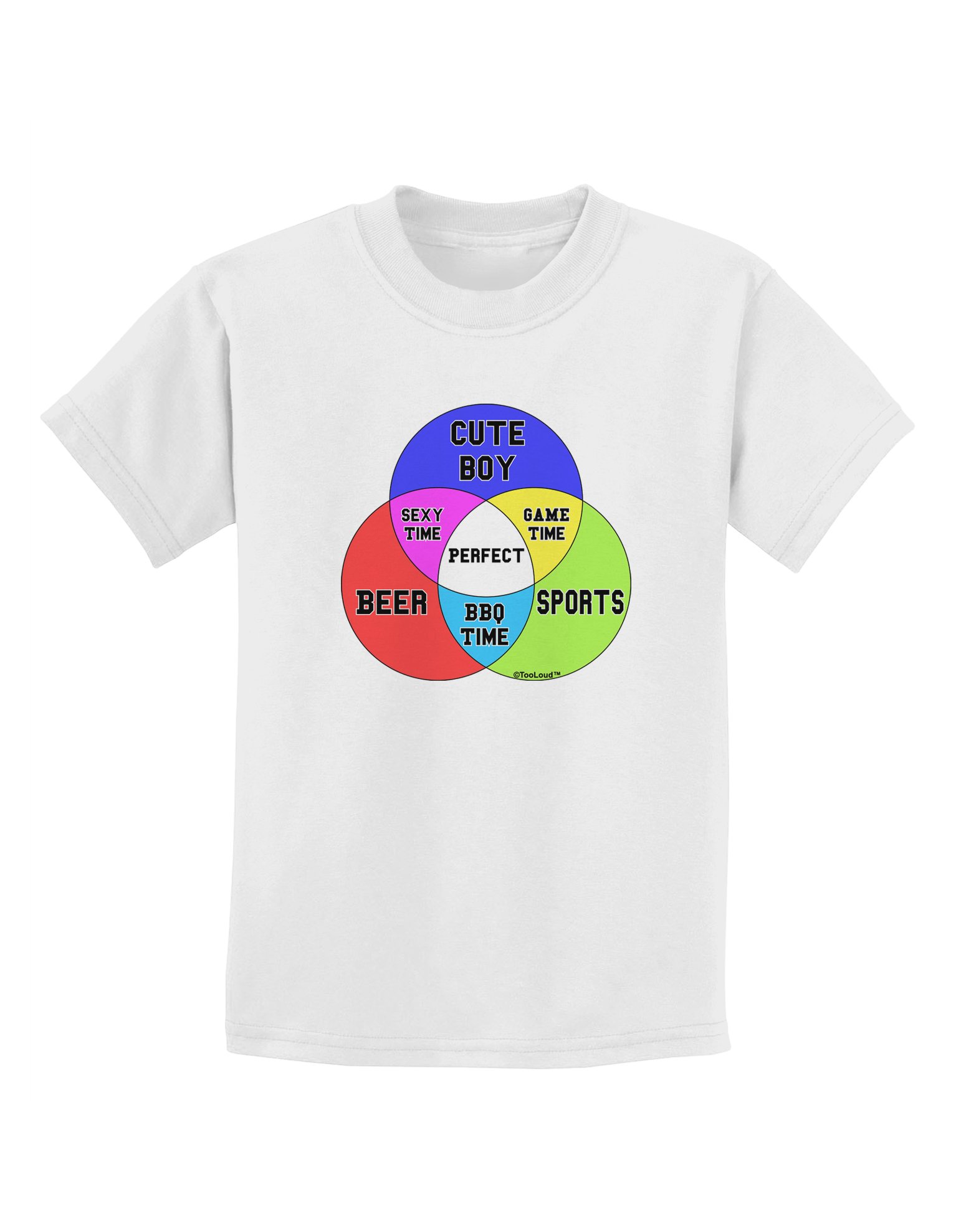 TOOLOUD Beer Boy & Sports Design Kids T-Shirt - Funny Graphic Tee for Boys & Girls - Perfect for Playdates, Sports Events & Casual Wear