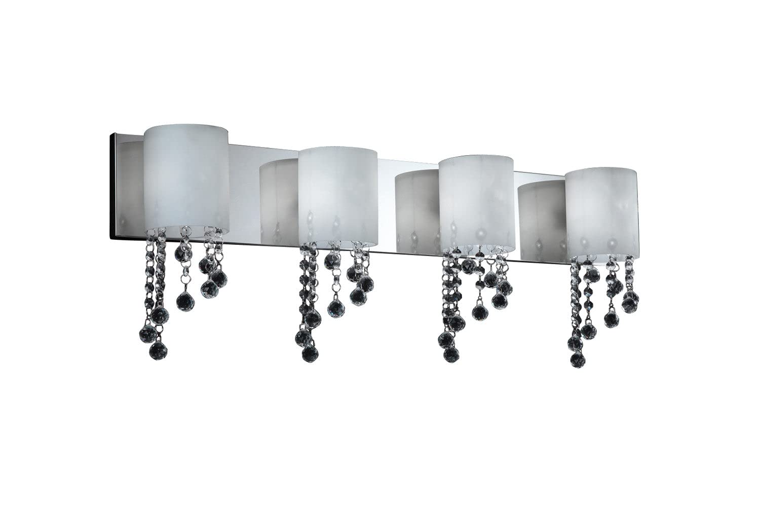 Z-Lite 871CH-4V Modern 4-Light Bathroom Vanity Light Fixture - Perfect for Bathroom Mirror Lighting, Powder Room, and Dressing Area Illumination