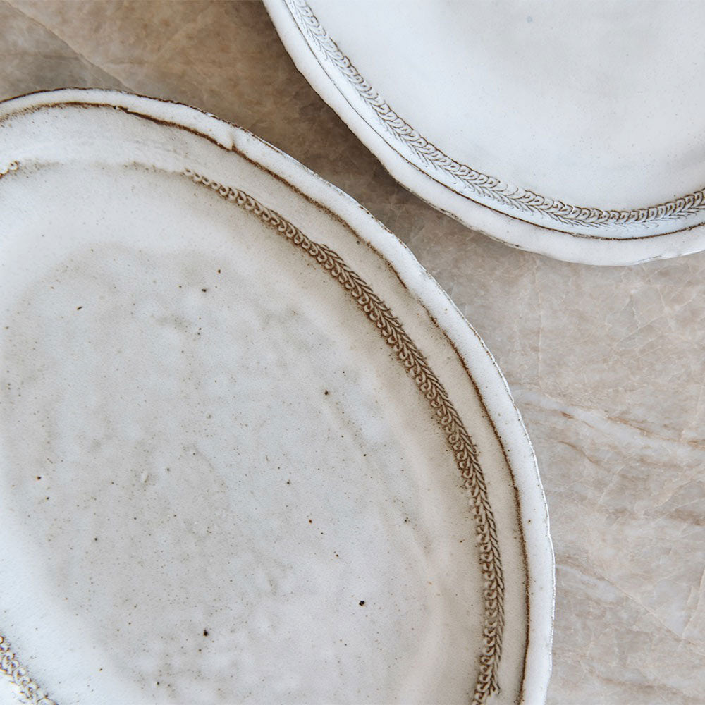 Handmade Stoneware Serving Platter - Elegant Ceramic Tray for Cheese, Charcuterie & Appetizers | Perfect for Dinner Parties, Entertaining & Home Decor