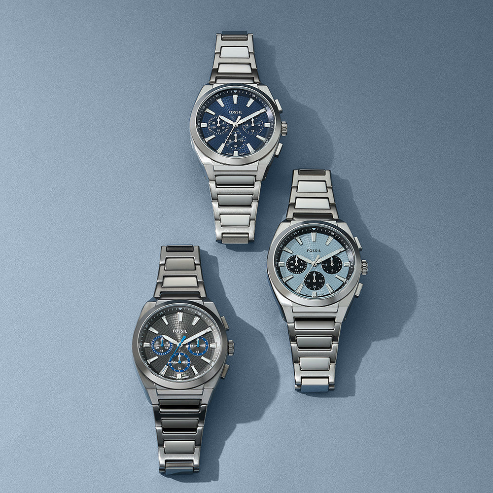 Fossil Everett FS6105 Men's Chronograph Watch - Stylish Analog Quartz Timepiece for Business, Casual & Everyday Wear