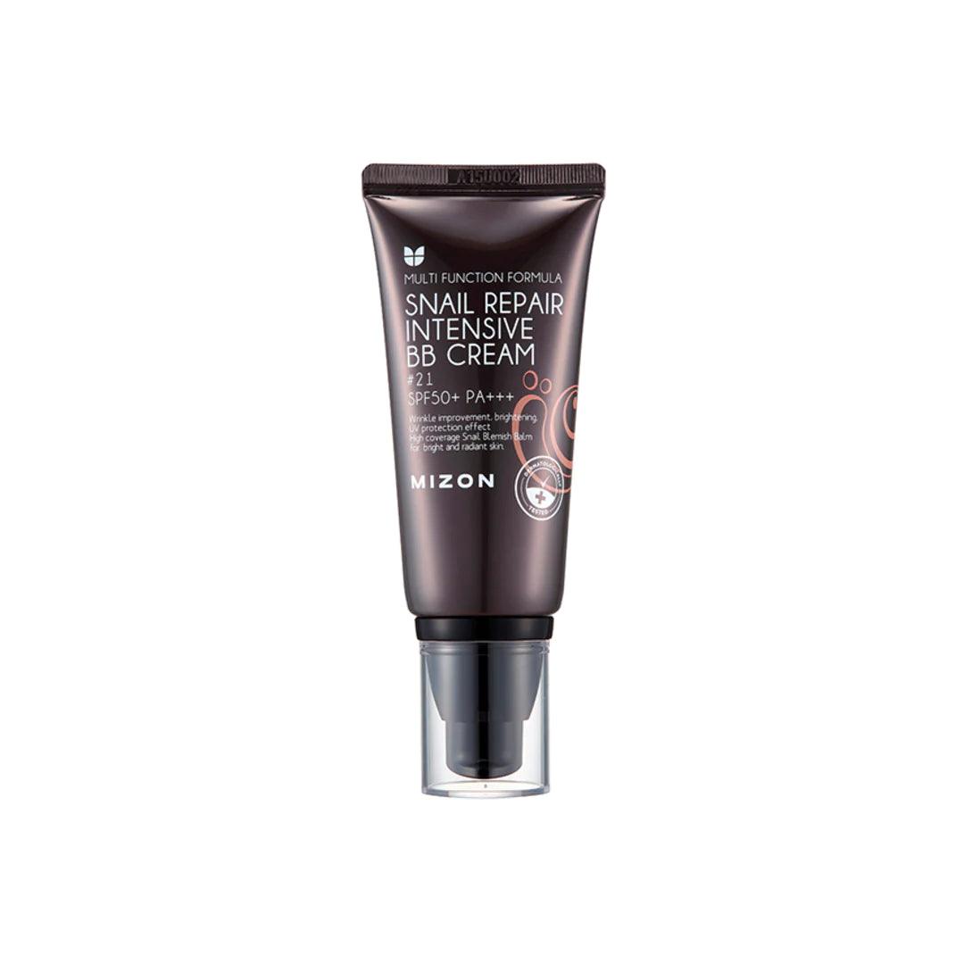 MIZON Snail Repair Intensive BB Cream SPF50+ PA+++ 50ml - Korean Moisturizing & Brightening BB Cream with Sunscreen for Daily Use | Perfect for Oily, Dry & Combination Skin Types