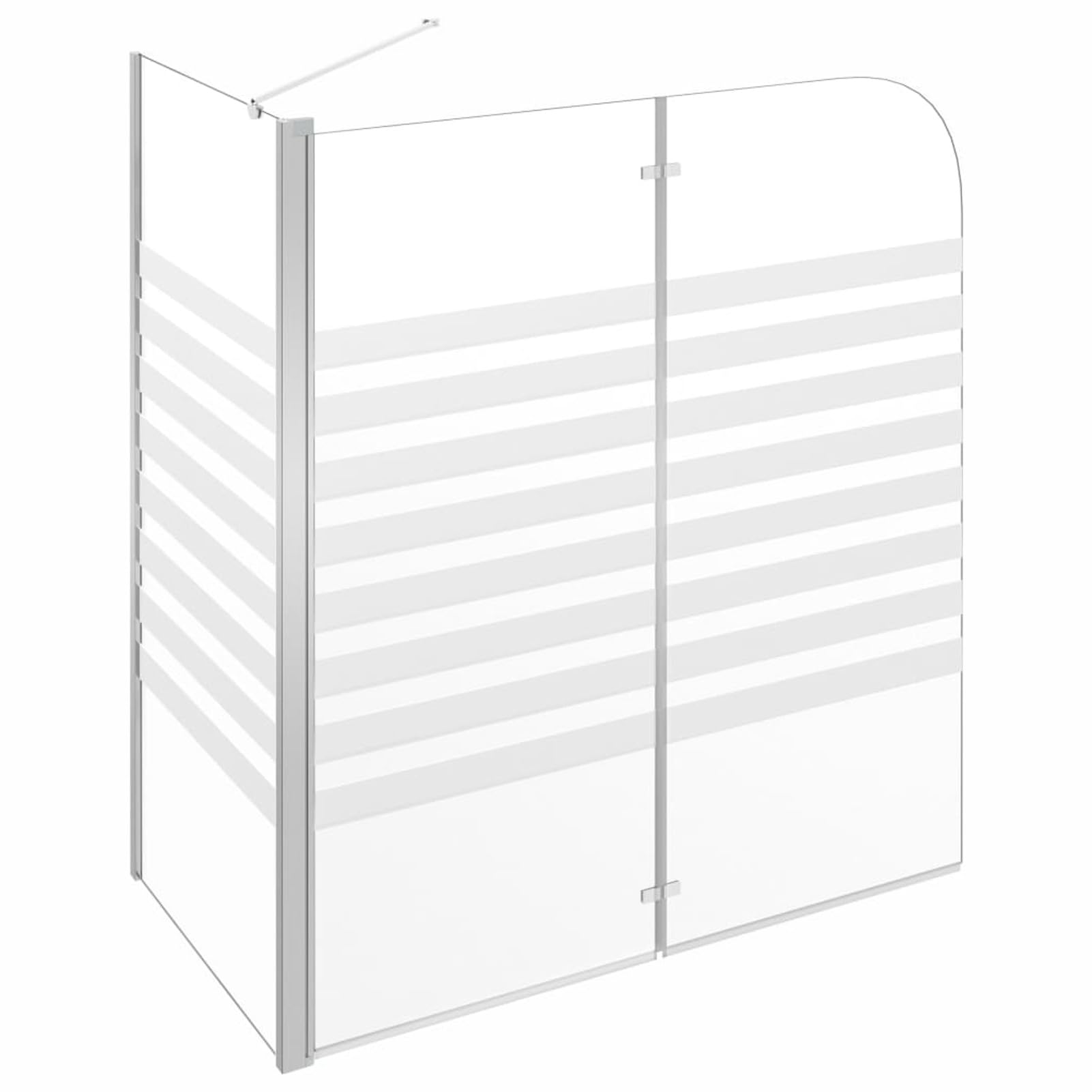Tempered Glass Shower Panel Screen - 47.2