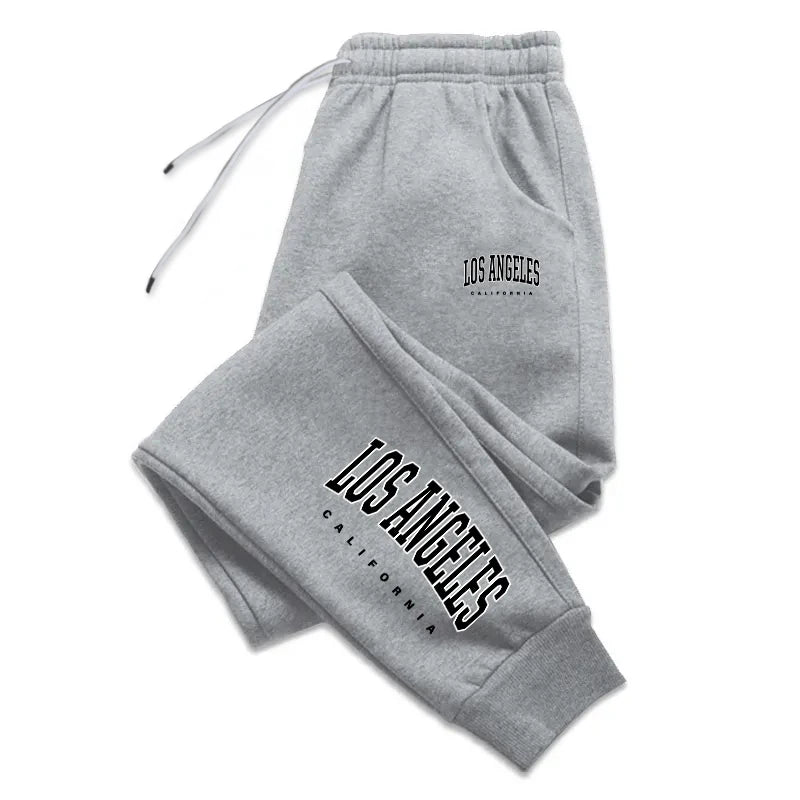 Los Angeles Women's & Men's Sweatpants - Elastic Waist Casual Jogging Pants for Outdoor Sports & Lounge Wear | High Quality Fashion Athletic Trousers | Perfect for Gym, Running, Yoga & Home Comfort