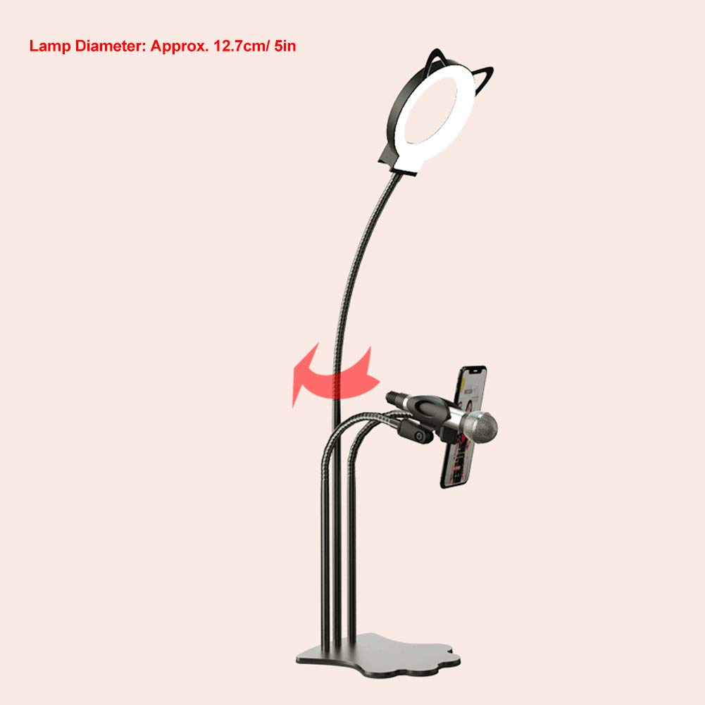 5in Folding LED Light for Live Streaming, Tattoo, Makeup & Nail Art - Adjustable Brightness, Portable Design - Perfect for Home Studio, Beauty Salon & Gift Giving