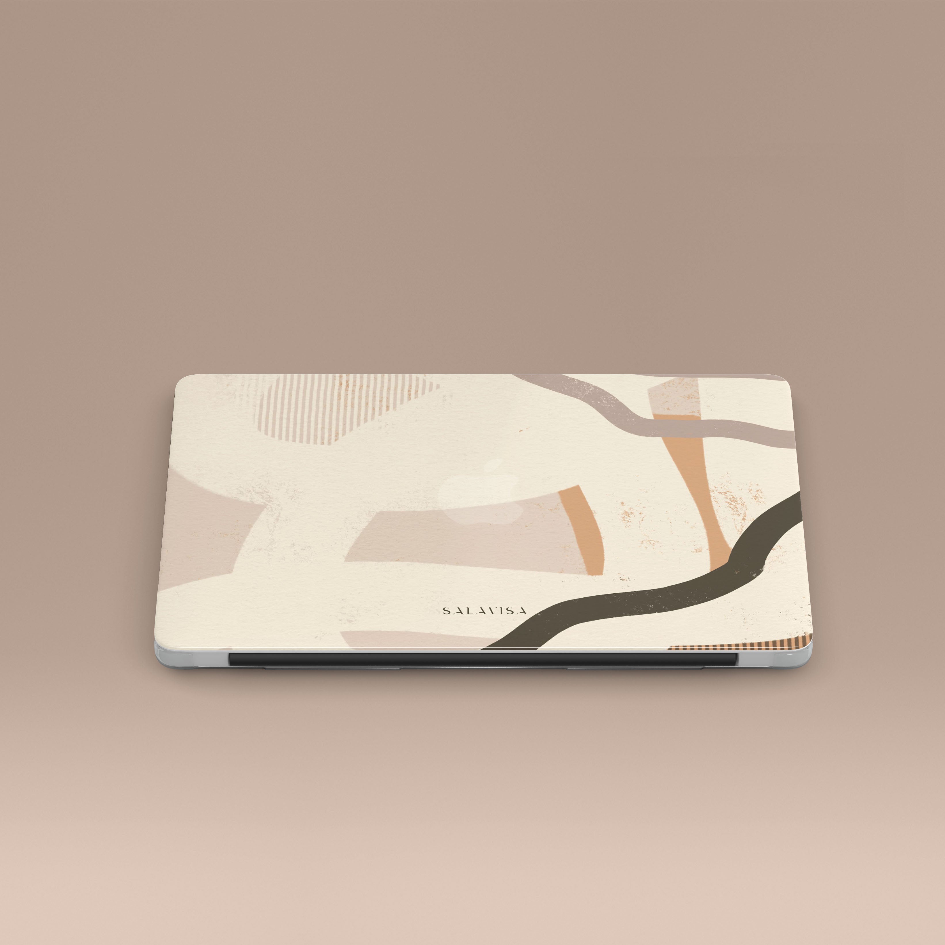 Organic Coffee-Themed MacBook Case - Eco-Friendly Laptop Cover for MacBook Air & Pro - Perfect for Coffee Lovers & Office/Home Use