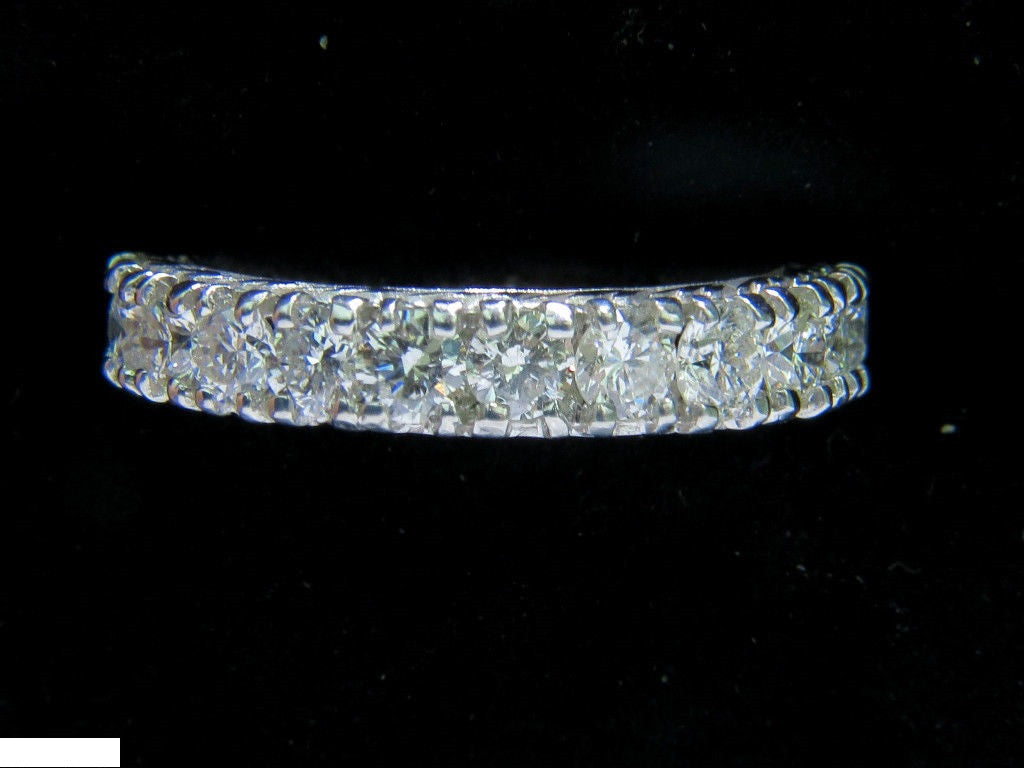 2.46CT Diamond Eternity Band & Kissing 14K Gold Wedding Ring for Women – Perfect for Anniversaries, Engagements, and Special Occasions