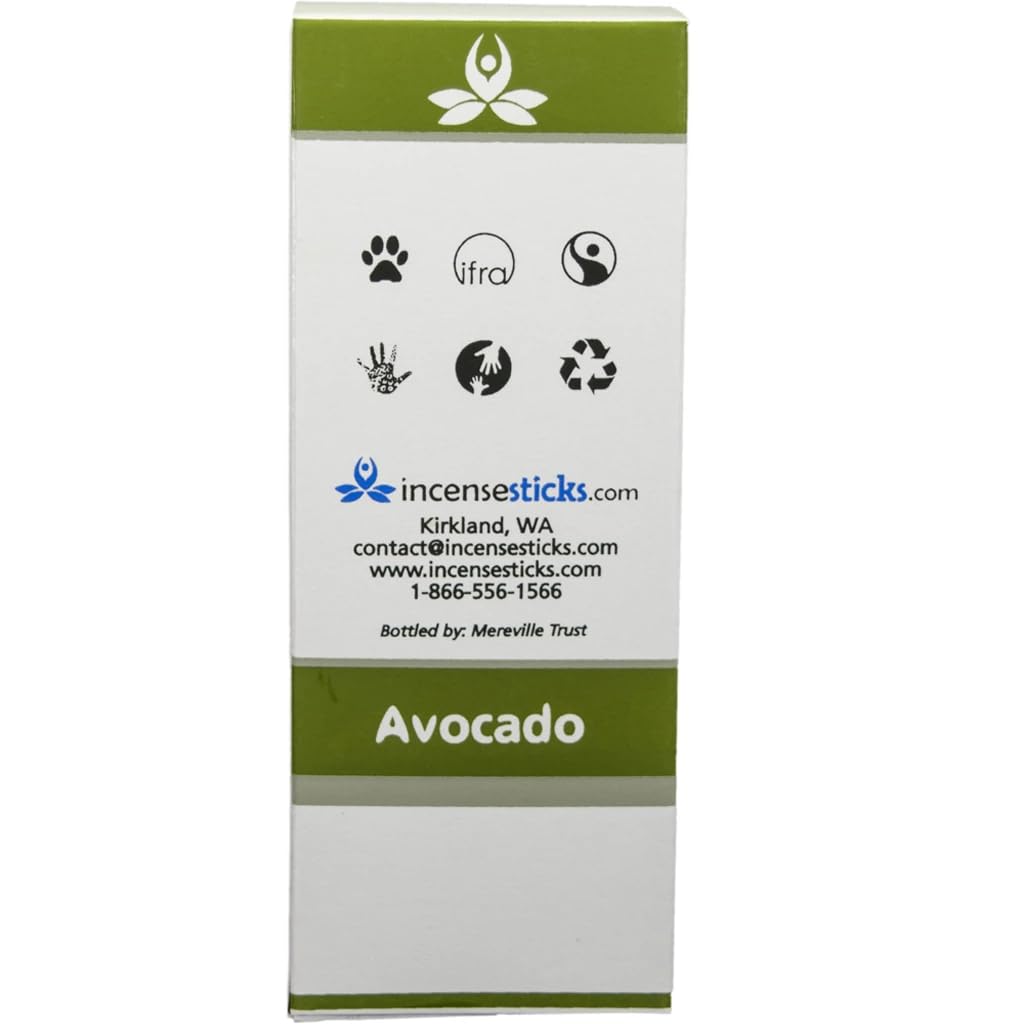 Pure Organic Avocado Carrier Oil for Skin & Hair Care - Cold Pressed, Unrefined, Natural Moisturizer for Massage, Aromatherapy & DIY Beauty Recipes