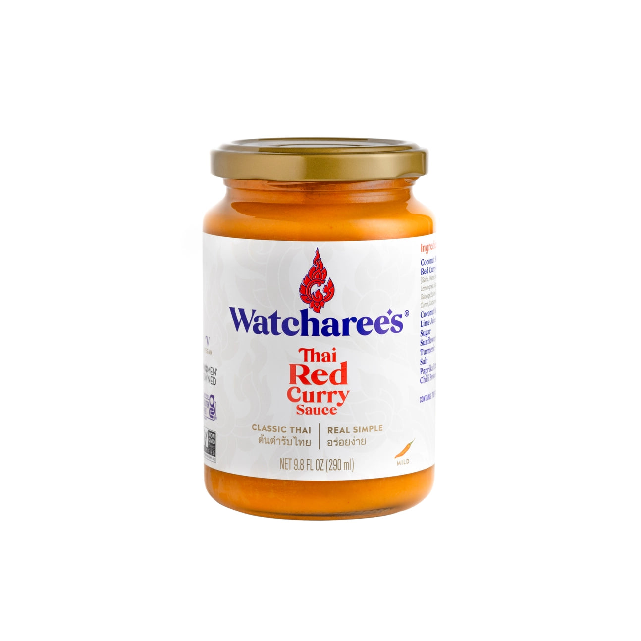 Authentic Thai Red Curry Sauce - 9.8 fl oz (290ml) | Premium Gluten-Free Coconut Milk Curry Paste | Perfect for Stir-Fry, Noodles & Rice Dishes | Asian Cooking Essential