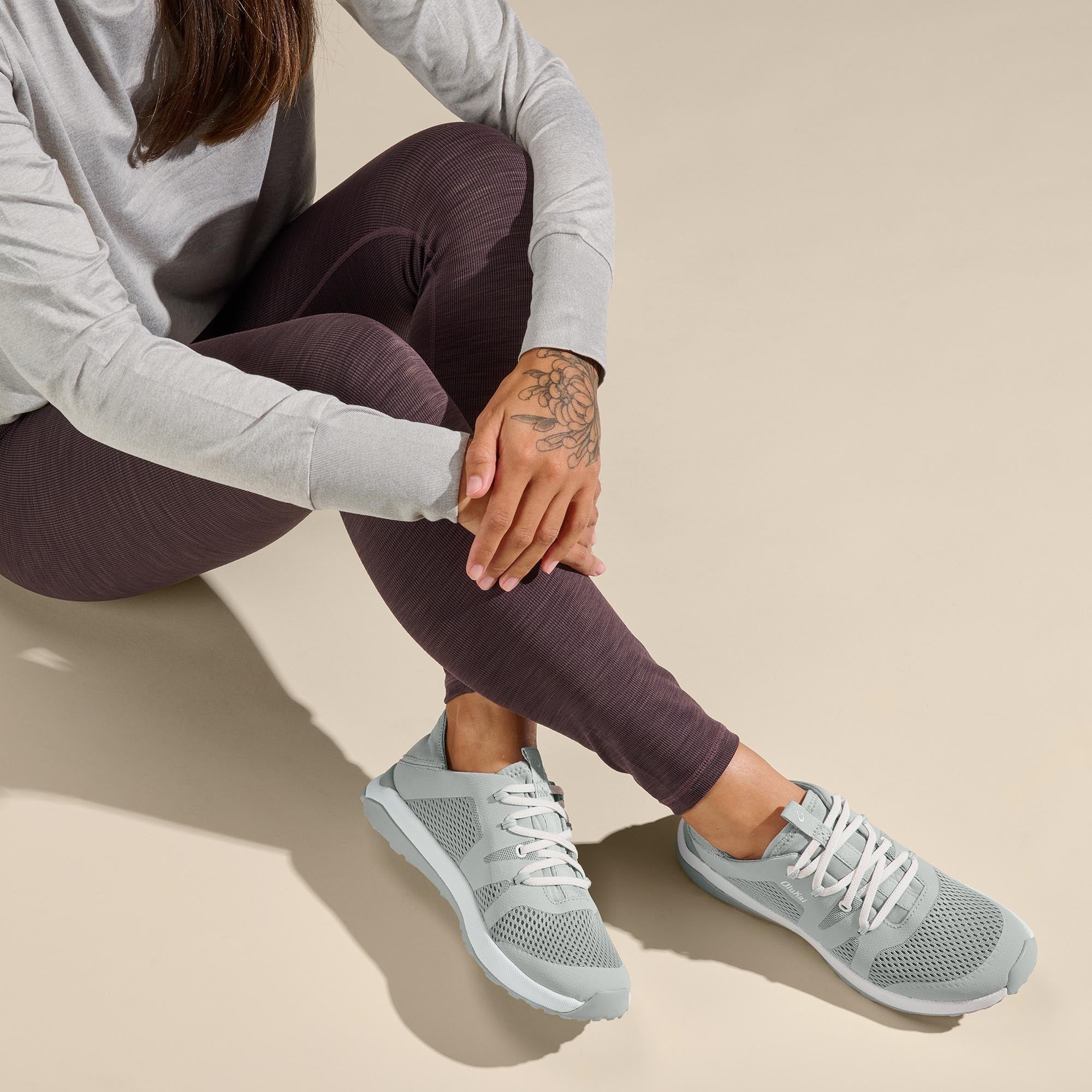 Huia Pale Grey Women's Casual Sneakers - Comfortable Walking Shoes for Daily Wear, Gym, and Travel