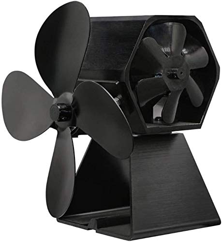 ASHao 10-Blade Heat Powered Wood Stove Fan - Eco-Friendly Thermal Fireplace Fan for Wood Burner, Stove Top & Woodburning Stoves | Perfect for Heating Efficiency & Energy Savings in Cabins, Homes & Outdoor Spaces