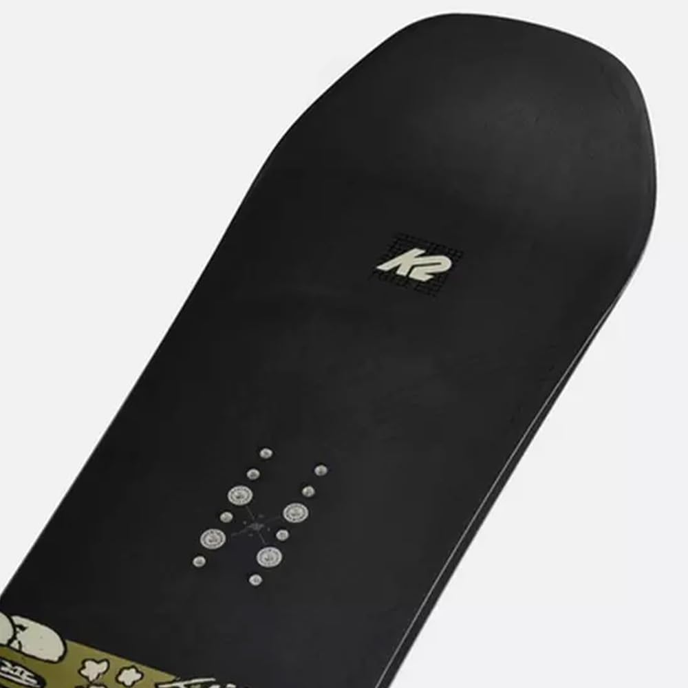 K2 Afterblack Men's Snowboard - High-Performance All-Mountain Snowboard for Freestyle & Freeride | Perfect for Powder, Park & Backcountry Adventures
