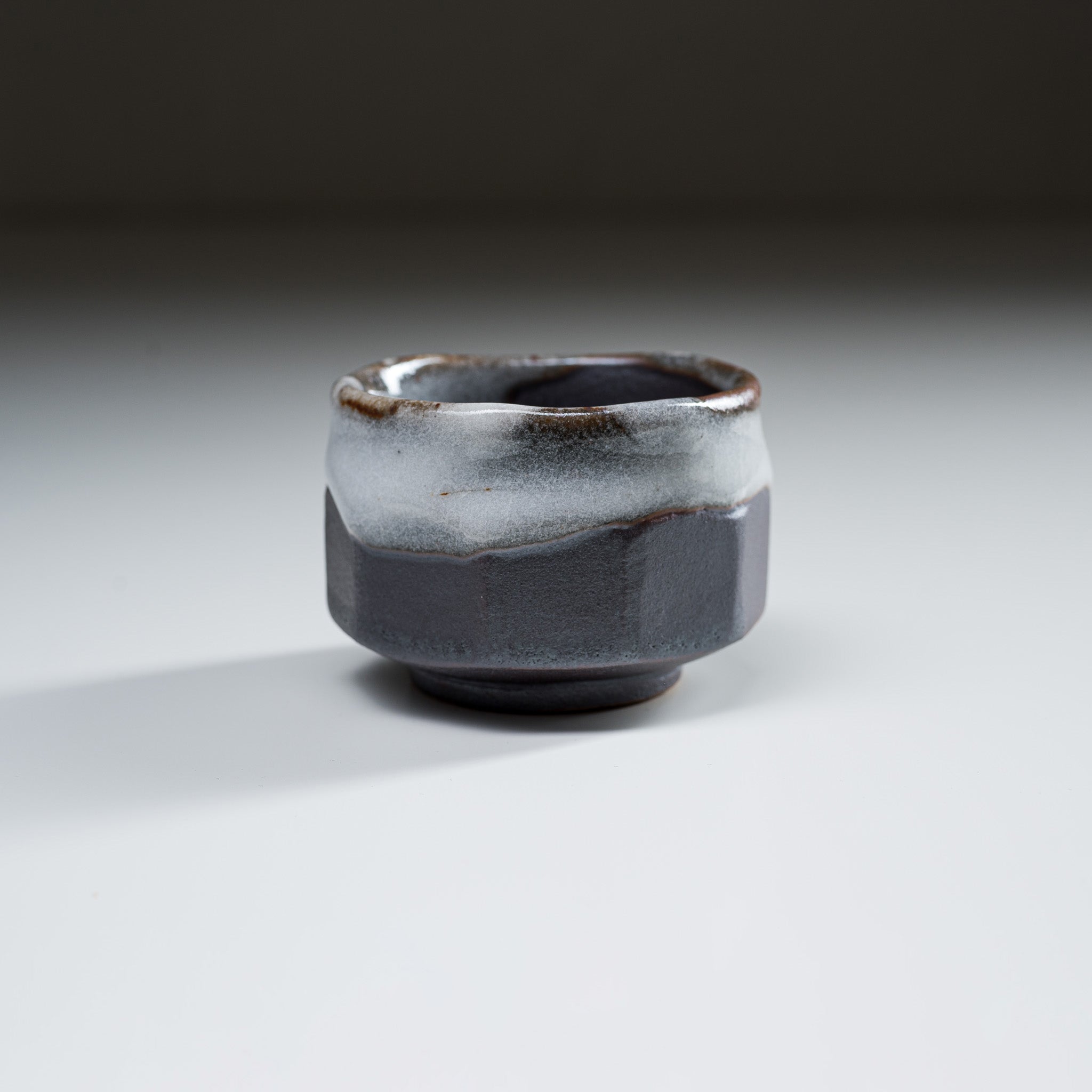Premium Mino Ware Pottery Sake Cup & Teacup - Handcrafted Japanese Ceramic Snowfield Design - Perfect for Sake Tasting, Tea Ceremonies & Home Decor