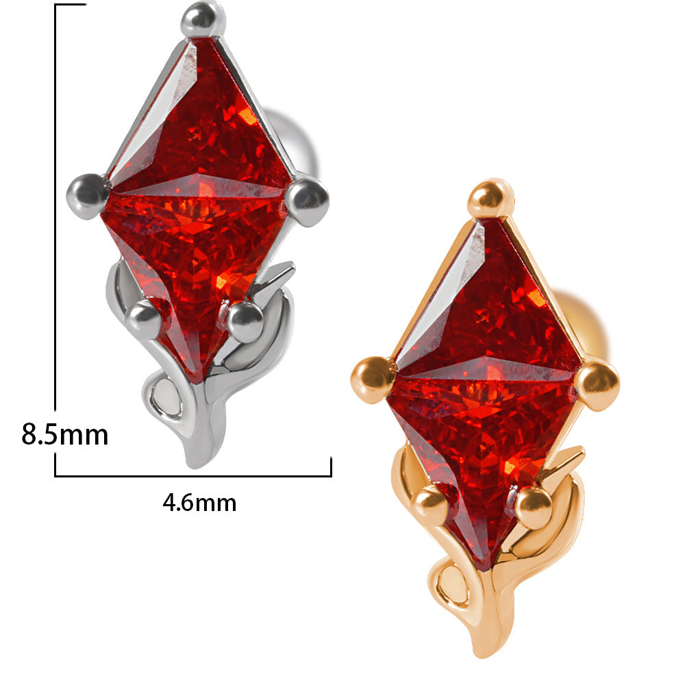 20G Cartilage Lizard Studs Snake Earrings Frog Piercings - Stainless Steel Body Jewelry for Tragus, Helix, Conch Piercings | Perfect for Punk, Gothic, Alternative Fashion Styles