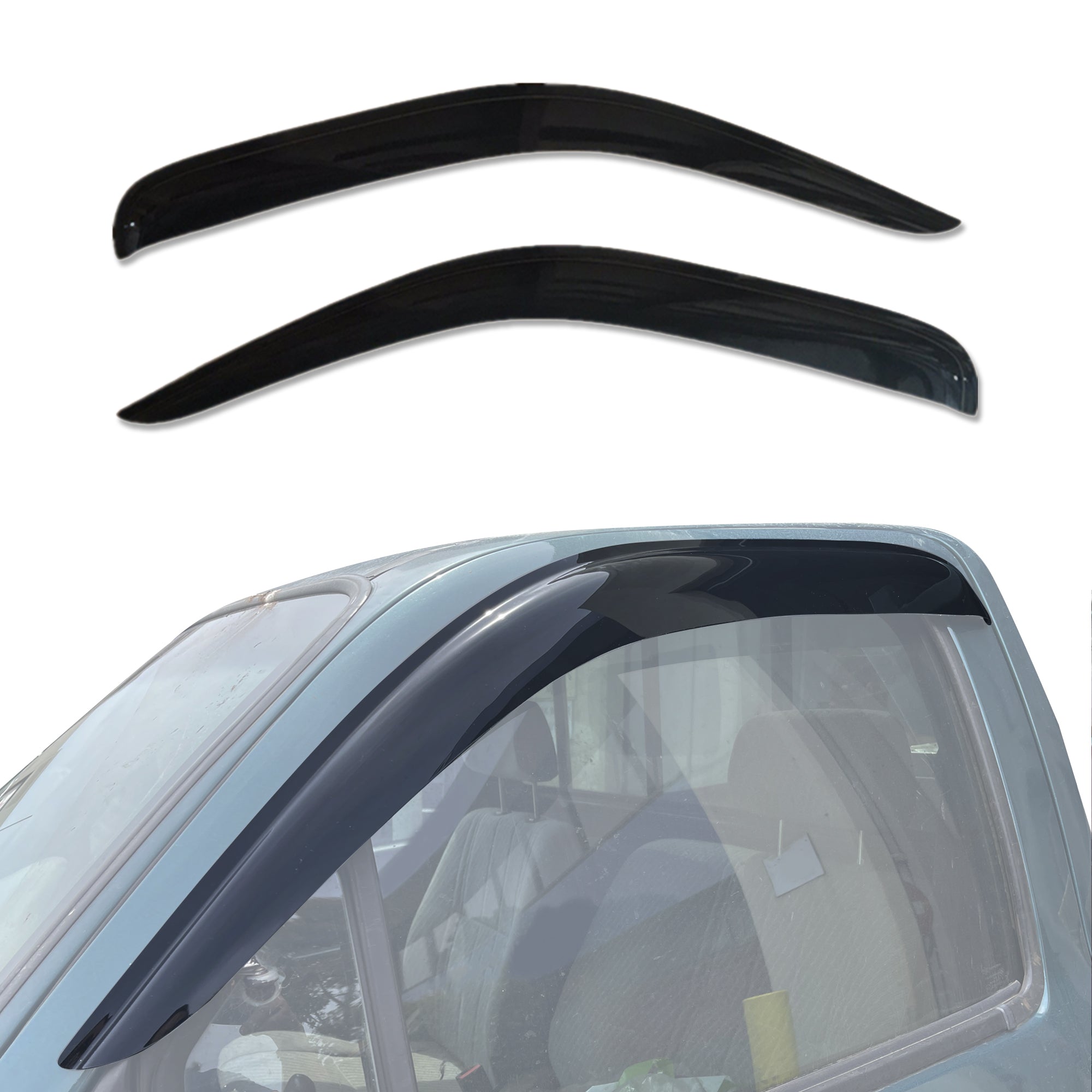 Toyota Hilux Single Cab 1997-2005 Weather Shields - Durable Rain Guards & Window Deflectors for All-Weather Protection - Perfect for Off-Roading, Camping & Daily Driving