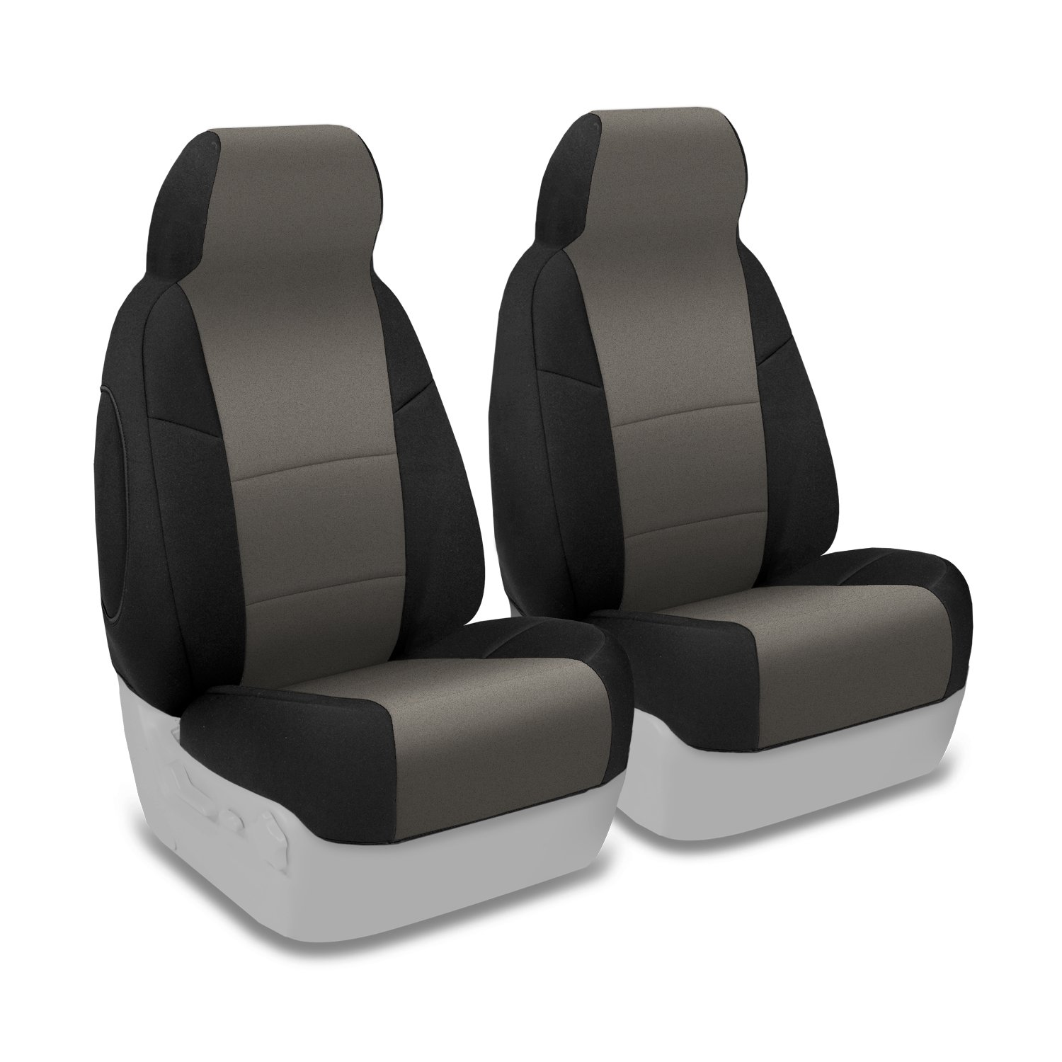Coverking Custom Fit 50/50 Bucket Seat Cover for Honda Civic del Sol - Neosupreme Charcoal/Black | Perfect for Car Interior Protection & Style Upgrade | Durable & Comfortable for Daily Driving & Road Trips