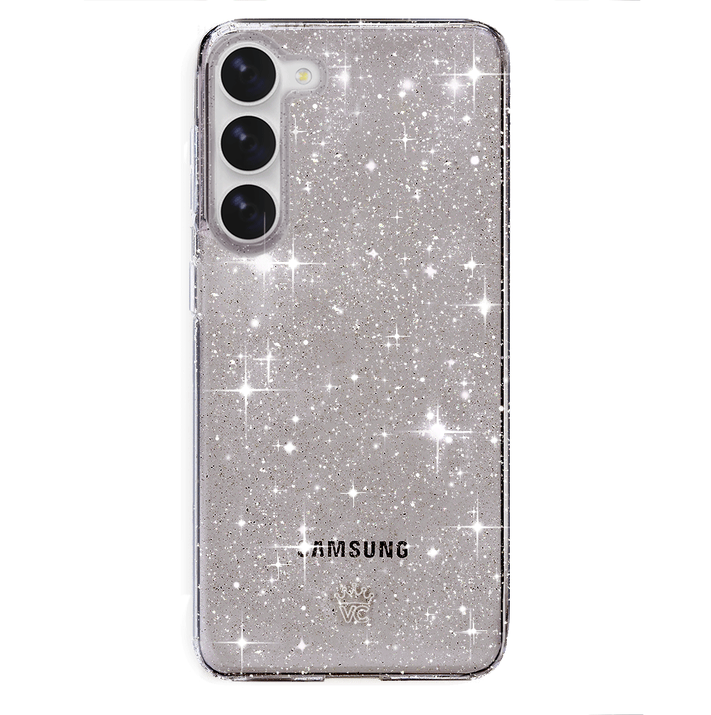 Samsung Galaxy Phone Case with Grey Stardust Design - Slim Protective Cover for Everyday Use, Work & Travel