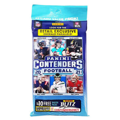 2021 Panini Contenders NFL Football Trading Cards Value Pack - Perfect for Collectors, Fantasy Sports Fans & Game Day Memorabilia