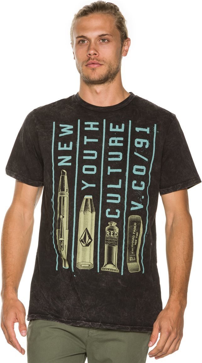 Volcom Men's Stone Supplies Graphic T-Shirt - Casual Short Sleeve Cotton Tee for Streetwear & Skate Style | Perfect for Everyday Wear, Skateboarding & Urban Fashion