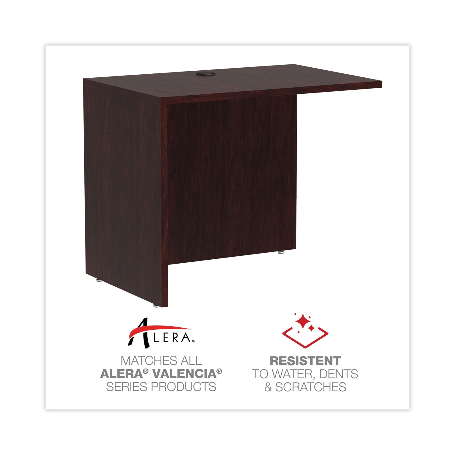 Alera Valencia Series Reversible Return/Bridge Shell Office Chair - 35