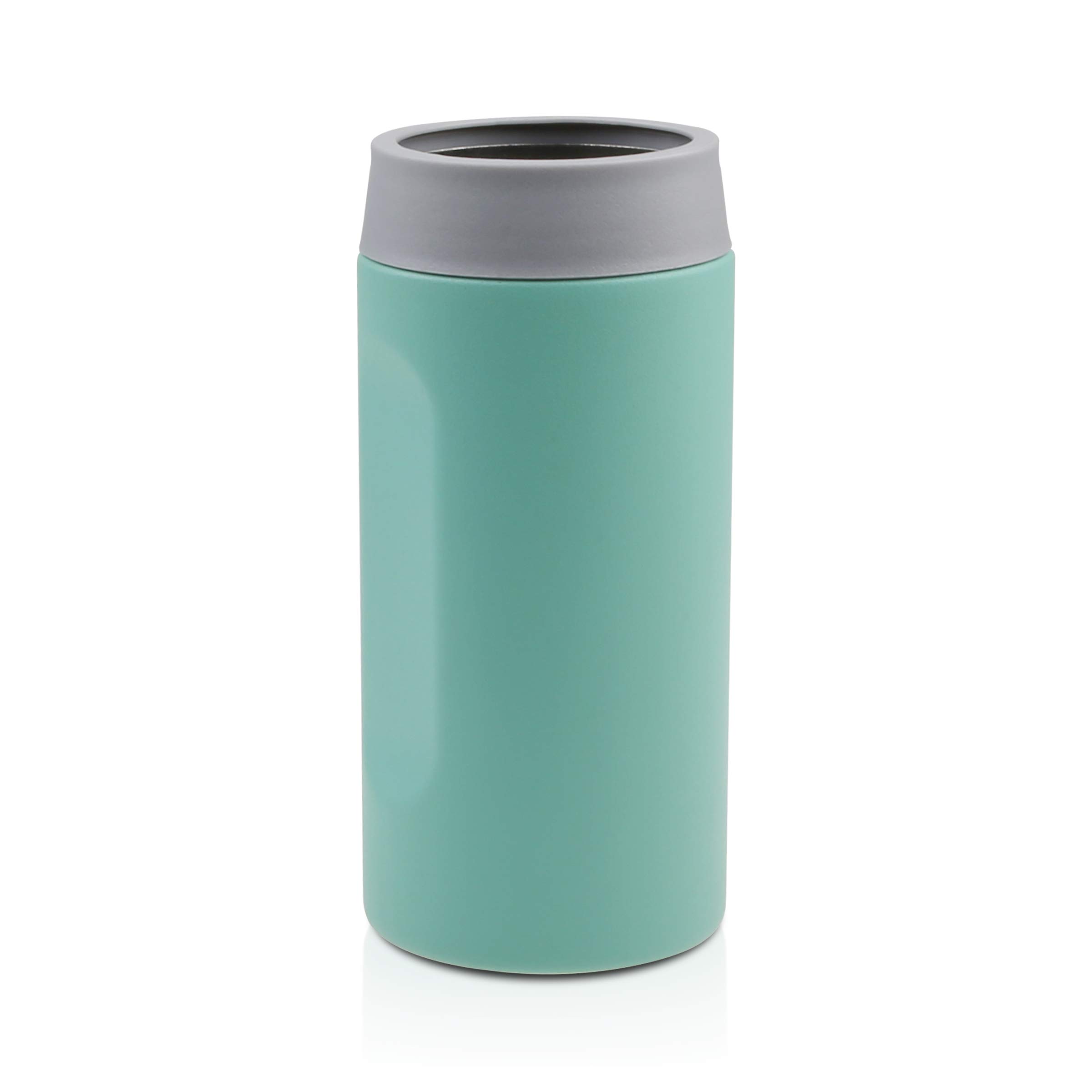 Tahoe Trails 12oz Stainless Steel Vacuum Insulated Slim Can & Bottle Cooler | Double Wall Copper Plated Chiller for Beer, Soda & Water Bottles | Keeps Drinks Cold for Hours | Perfect for Camping, BBQs & Beach Outings - Blue (64 Pack)
