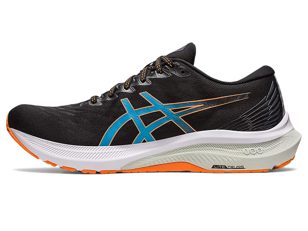 ASICS Men's GT-2000 10 Running Shoes - Black/Sun Peach | Lightweight Cushioned Sneakers for Jogging, Gym & Daily Wear