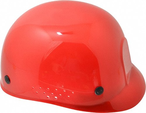 MSA 10033653 Red Hard Bump Cap - Safety Helmet for Construction, Warehouse & Industrial Work - OSHA Compliant Head Protection