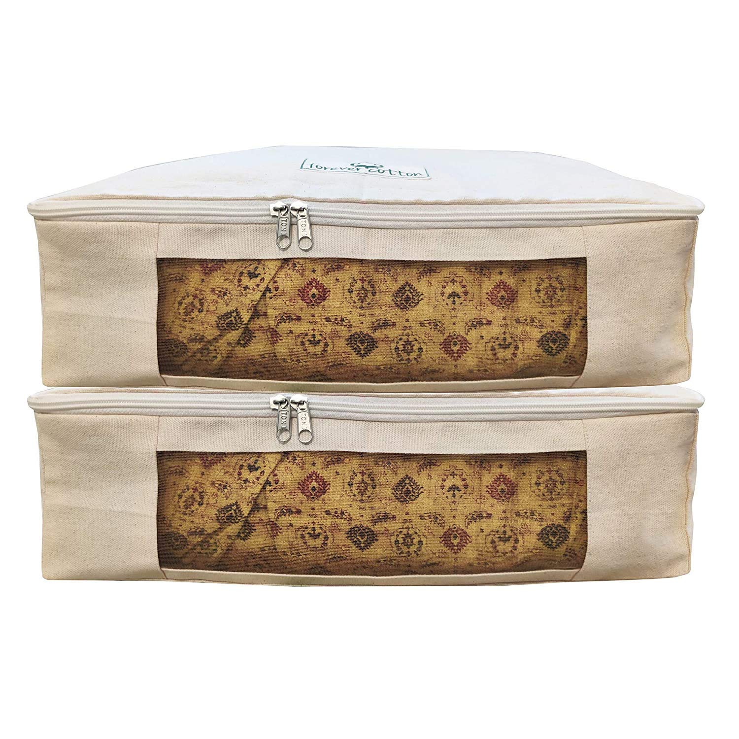 Premium Organic Cotton Storage Bags - Eco-Friendly Garment & Sweater Protector, Linen & Shawl Organizer (16