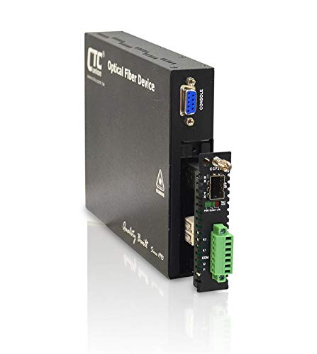 FRM220-CCF20 Duplex Dry Relay Contact Closure Over Fiber Extender with SFP Slot - Industrial Automation & Remote Control Solution for Harsh Environments