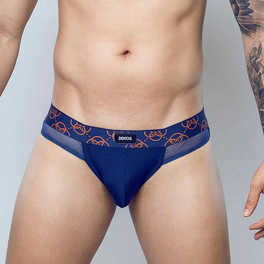 2eros Himeros Men's Navy Blue Brief Underwear - Soft, Comfortable & Breathable for Daily Wear, Gym & Sleep