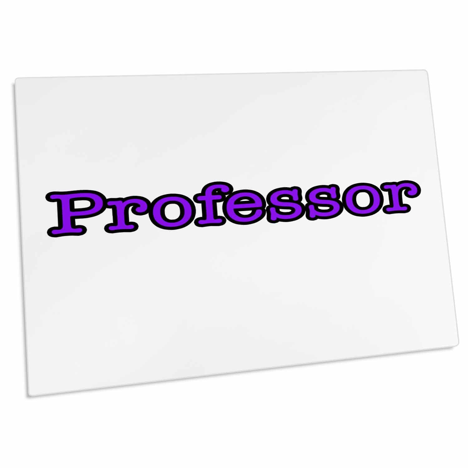 3D Rose EvaDane Professor Purple Quote Desk Pad Place Mats - Non-Slip Office & Home Dining Table Protector - Perfect for Workstations, Study Rooms & Kitchen Decor (dpd-223841-1)