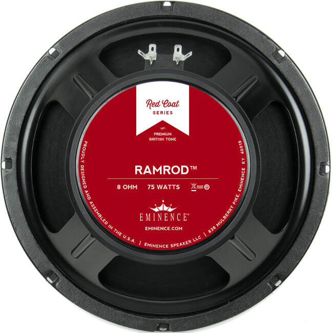 Eminence Ramrod 10-Inch 75W 8 Ohm British Tone Guitar Speaker for Blues, Rock & Vintage Amp Upgrades