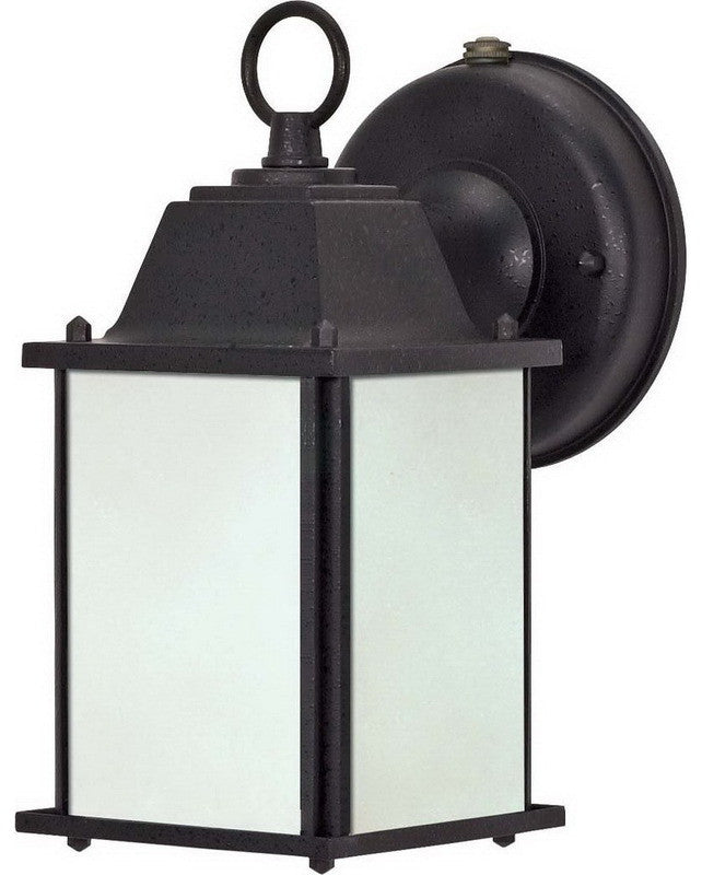 Nuvo Lighting 60 2529 Energy Efficient Outdoor Wall Lantern - Black Textured Finish for Porch, Patio & Garden Lighting