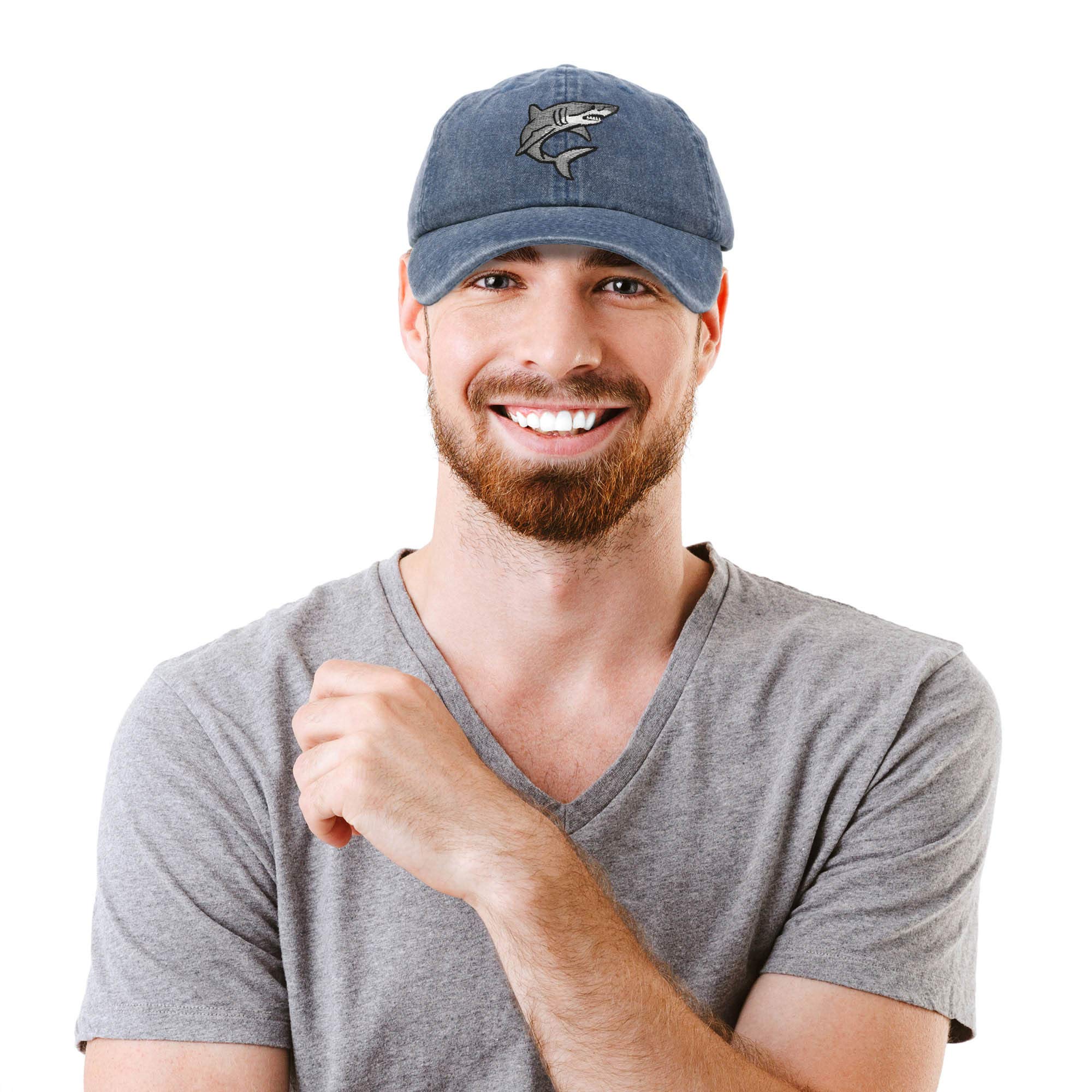 DALIX Embroidered Great White Shark Baseball Cap - Adjustable & Stylish for Fishing, Beach, and Outdoor Adventures