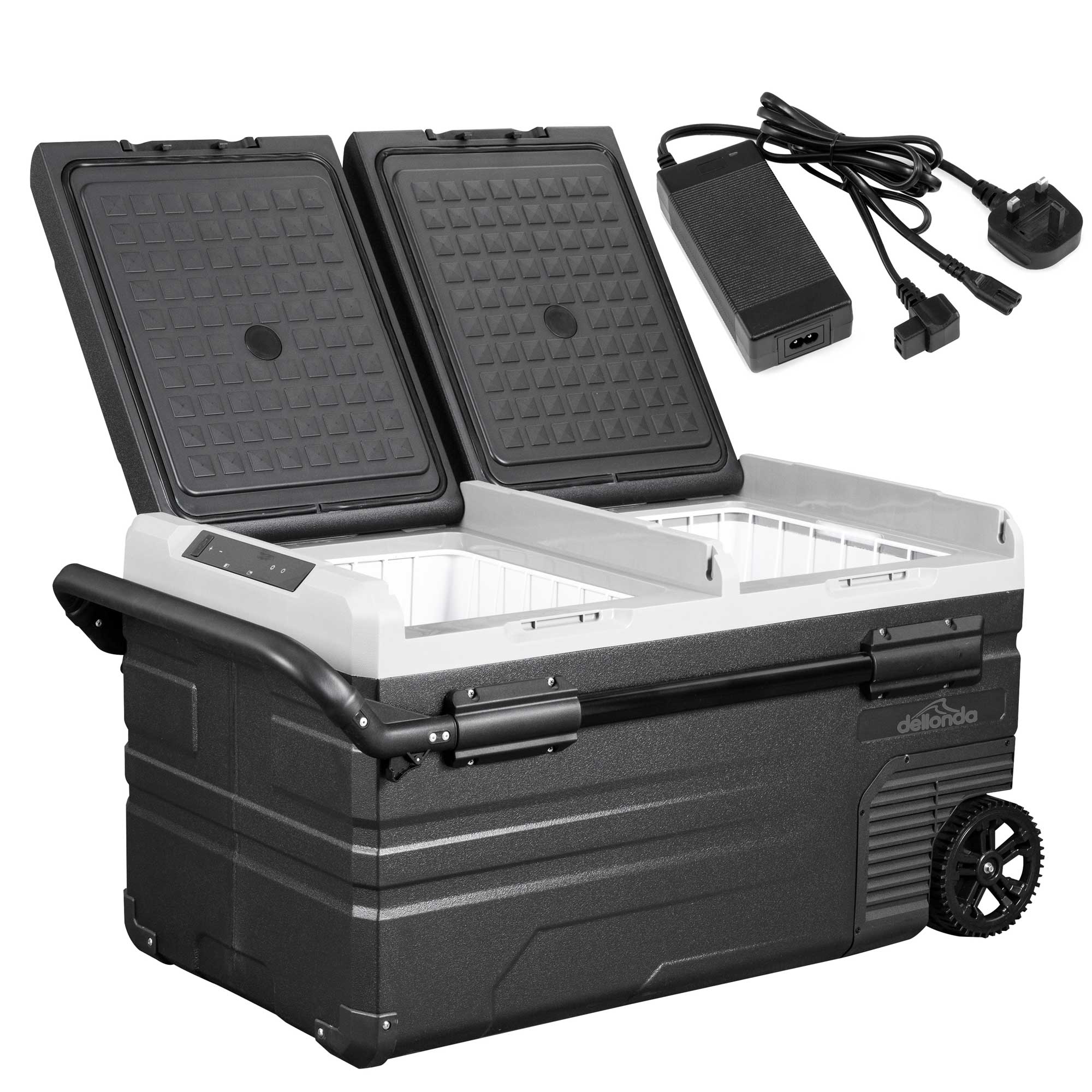 75L Portable Car Fridge Freezer - 12V/24V/230V Dual Zone Compressor Cooler for Road Trips, Camping & Outdoor Adventures - Model DL134