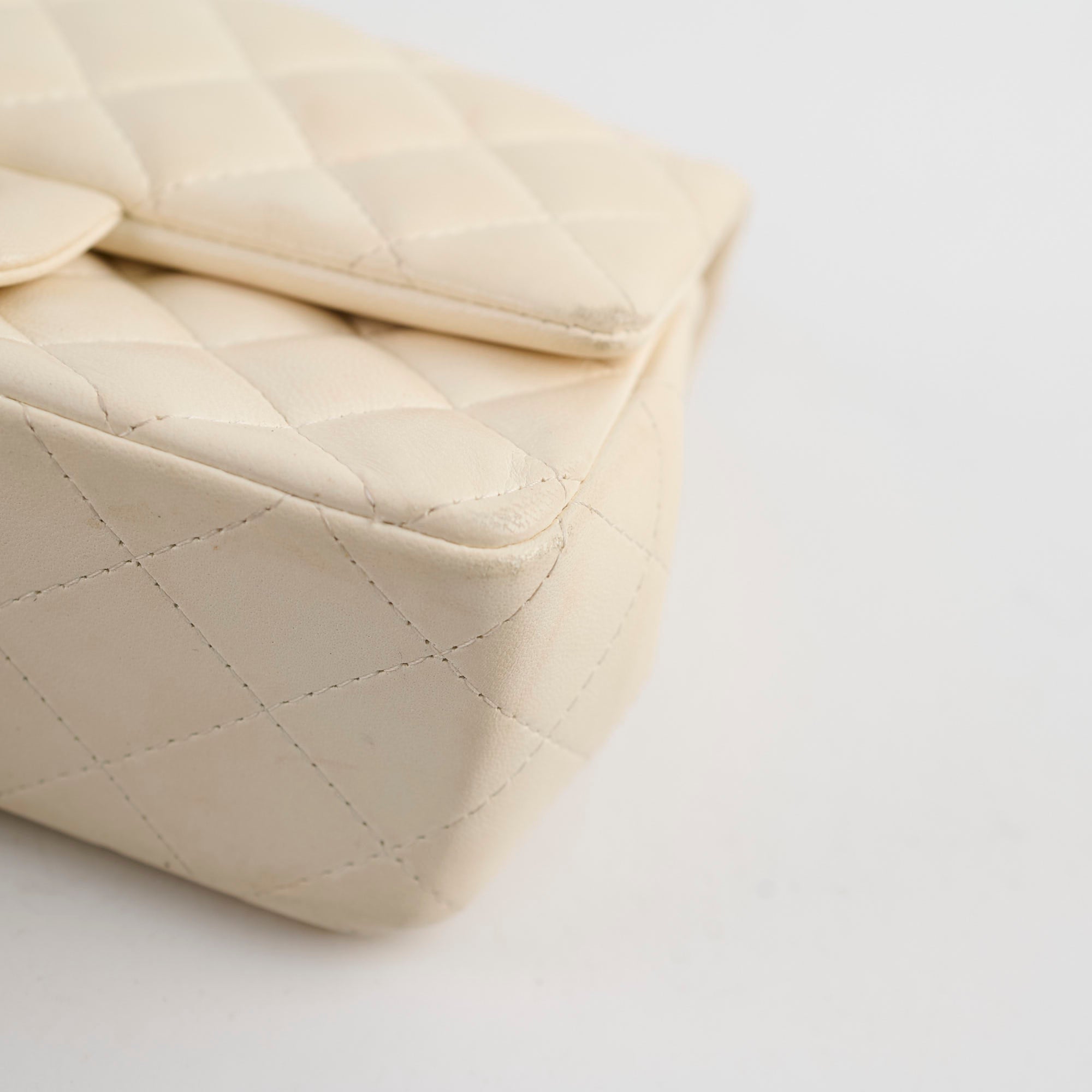 Chanel Mini Rectangular Cream Lambskin Crossbody Bag with Microchip - Luxury Designer Handbag for Women, Perfect for Parties, Dating & Everyday Use