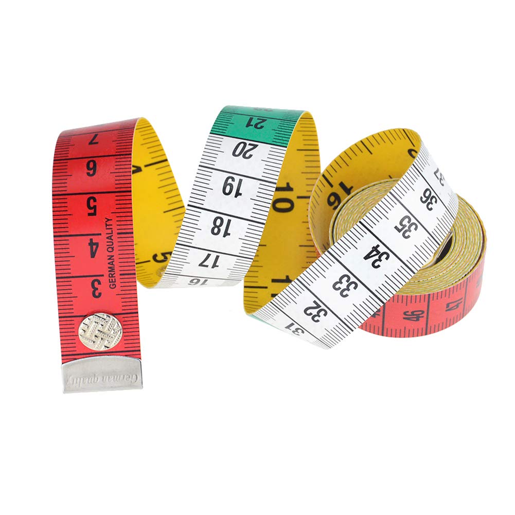 AKOAK 1.5m/60-inch Flexible Body Measuring Tape - Soft Sewing Tailor Tape Measure for Accurate Waist, Bust & Body Measurements - Perfect for DIY Sewing, Tailoring & Fitness Tracking