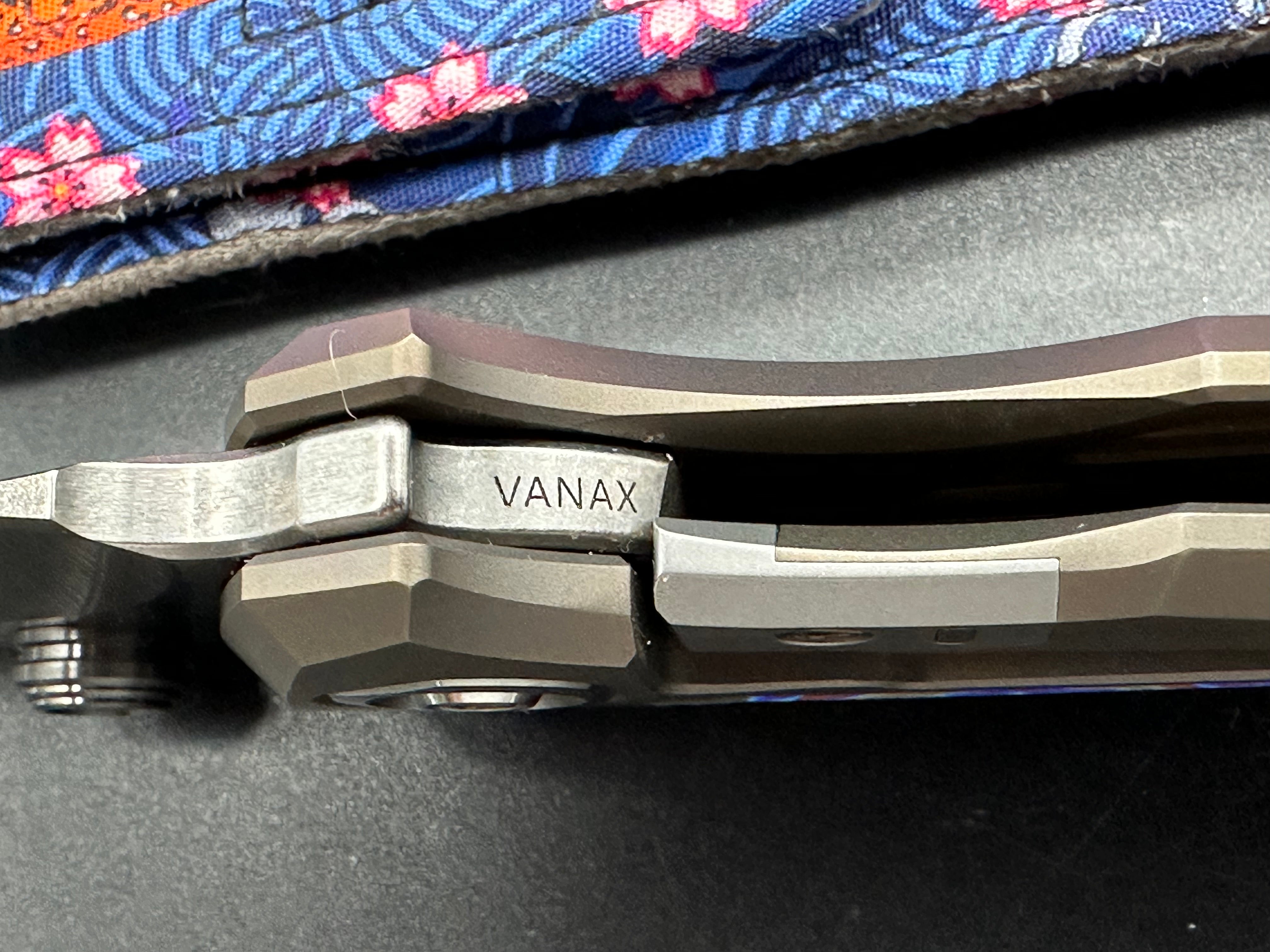 Genex Blade Primarch #6 - Bronze Milled Titanium Frame with Zirconium Inlays, Satin Vanax Pivot - Premium EDC Pocket Knife for Outdoor Camping, Survival & Everyday Carry