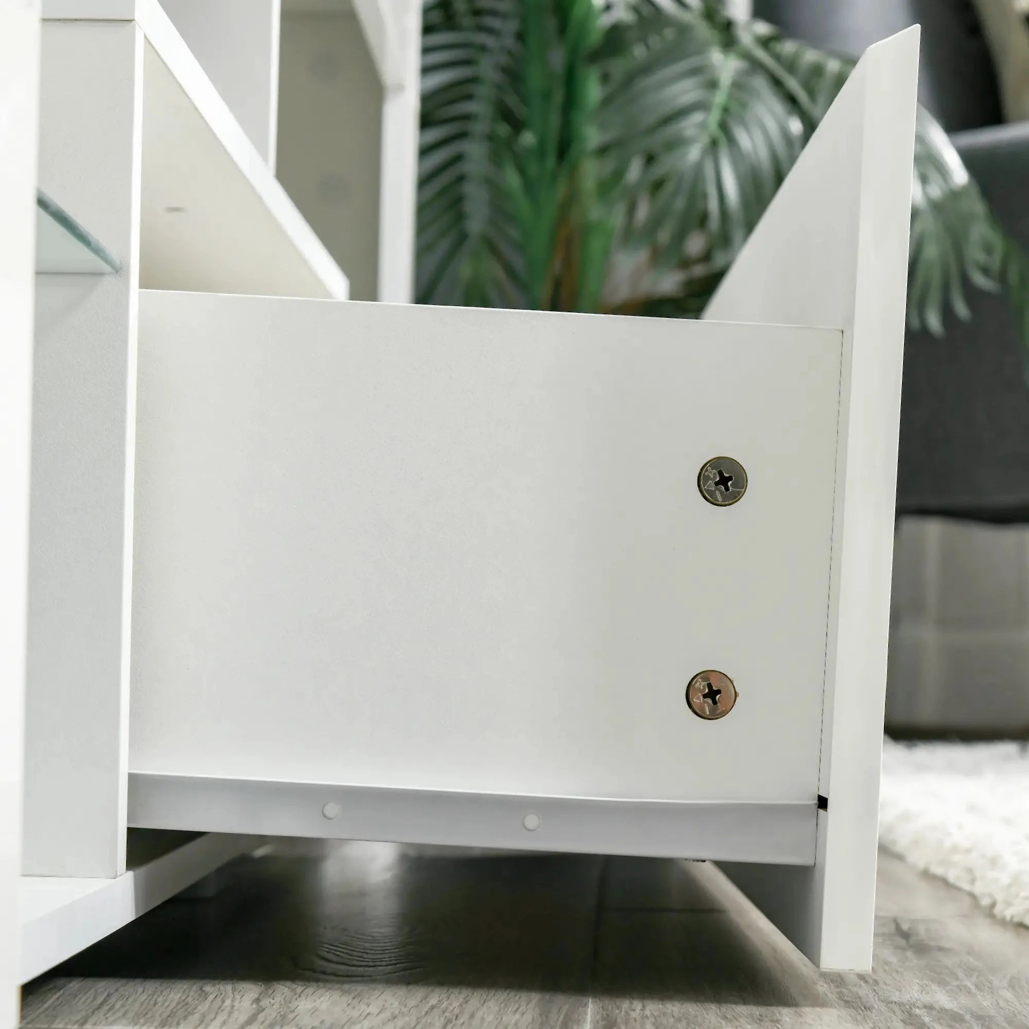 Modern TV Stand with LED Lights & Storage Shelves - 4 Color Options for Living Room, Bedroom & Home Theater Setup