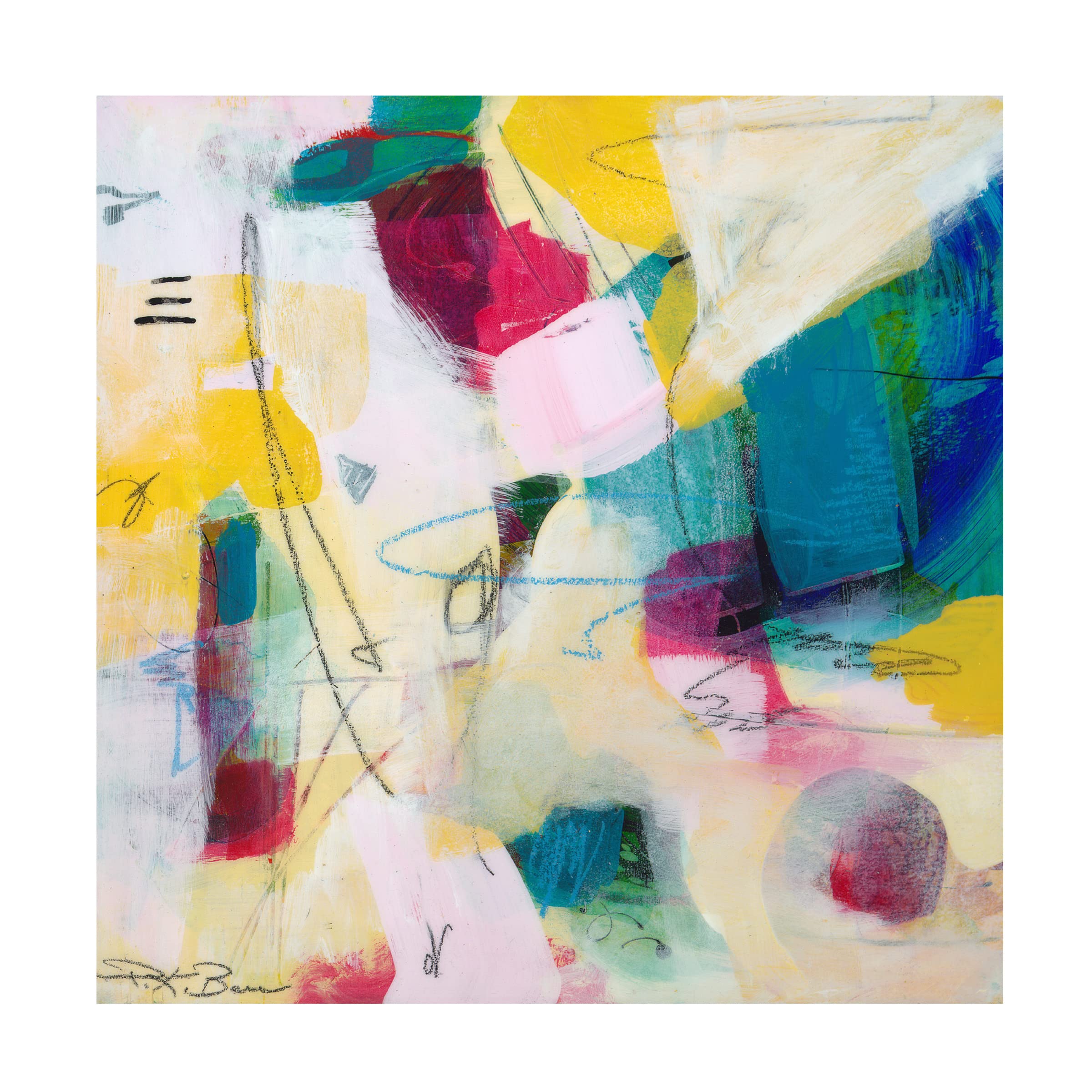 Trademark Fine Art 'Oide 3' Canvas Wall Art by Pamela K Beer - Modern Abstract Painting for Living Room, Bedroom & Office Decor