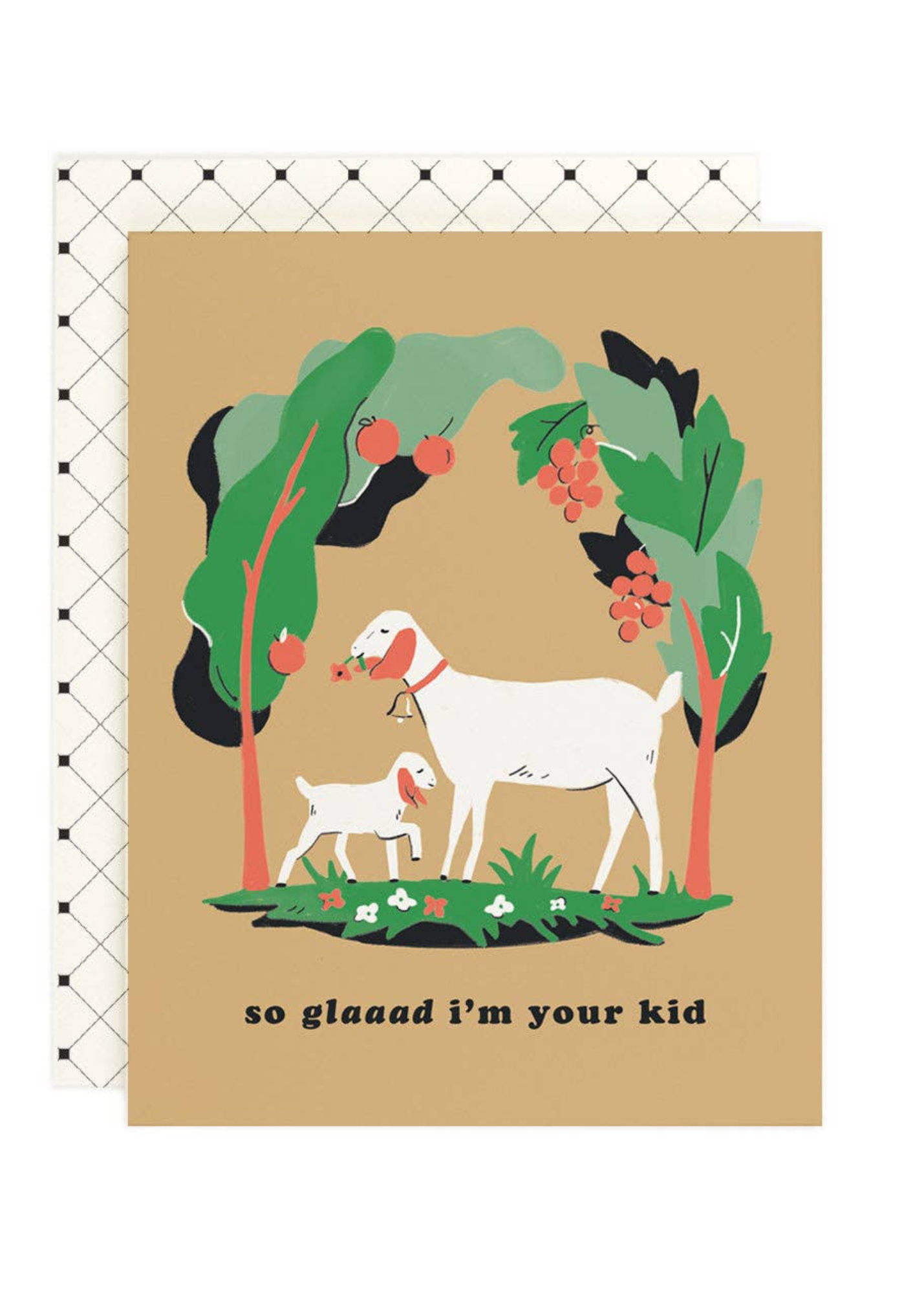 Funny 'So Glaaad I'm Your Kid' Greeting Card - Perfect for Birthdays, Mother's Day & Father's Day Gifts