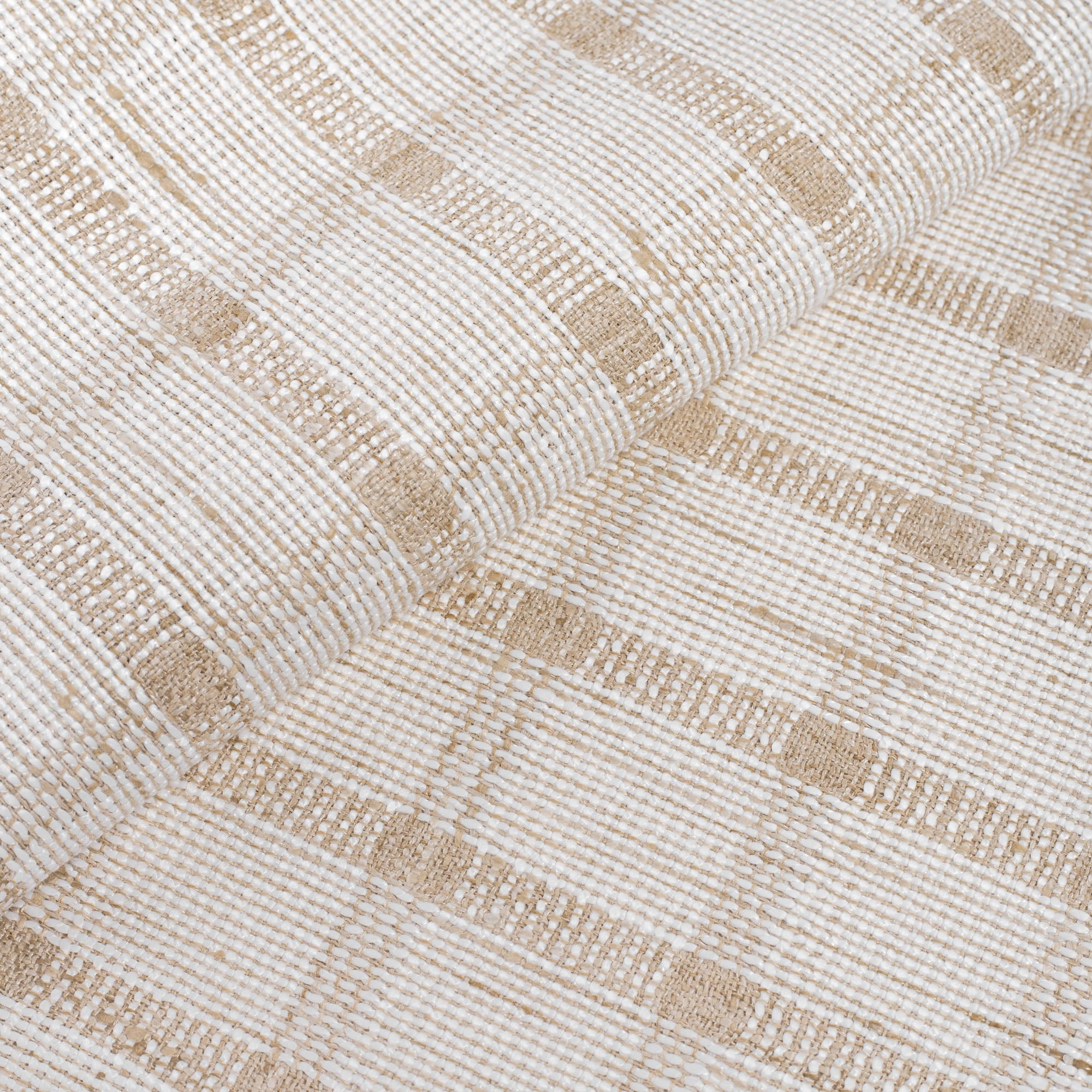 Harriet Check Fabric - Natural Cotton Plaid Textile for Upholstery, Curtains & Home Decor | Perfect for DIY Sewing Projects & Crafting