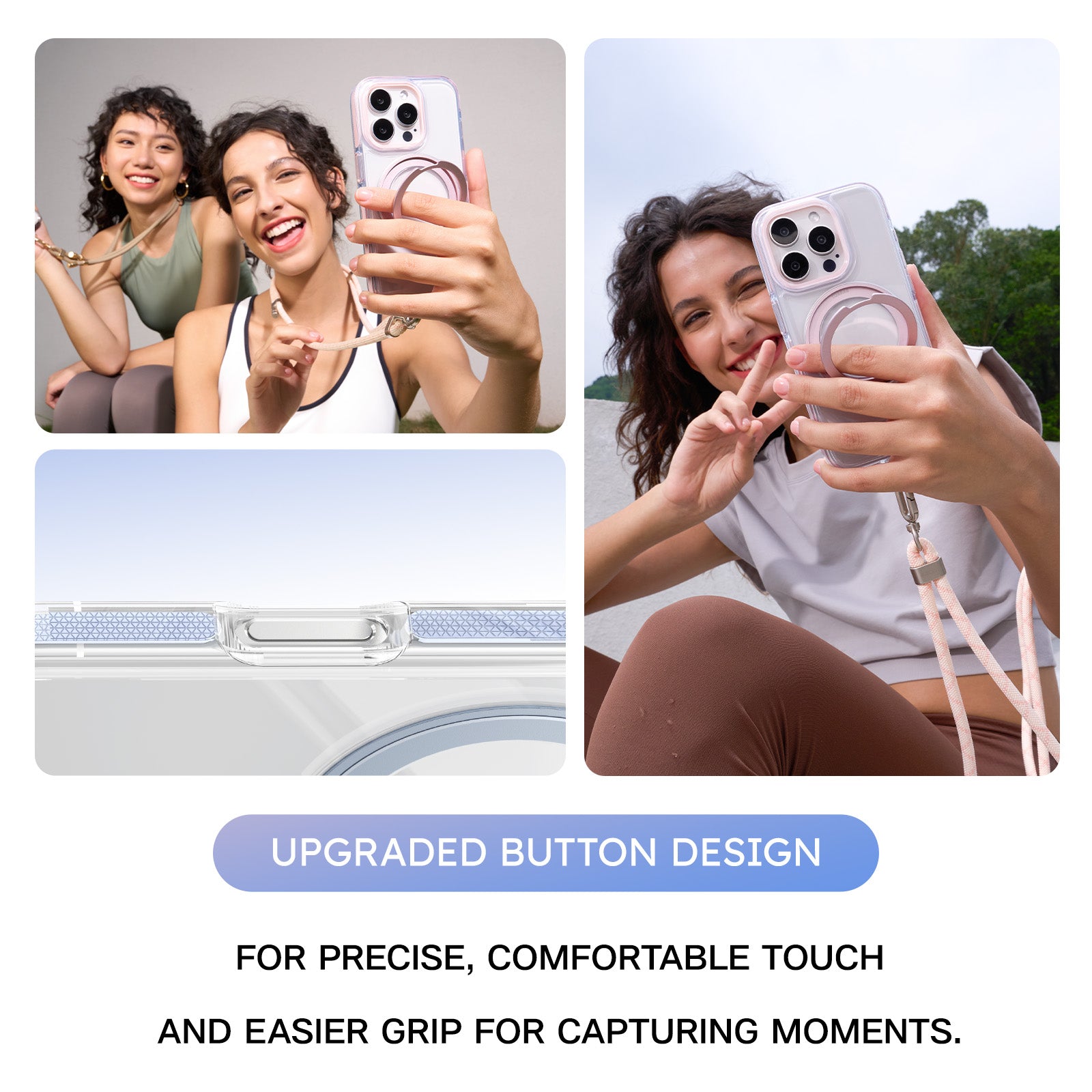 Ostand R Light for iPhone 16 Pro - Adjustable Phone Stand with LED Light, Perfect for Video Calls, Gaming & Night Reading