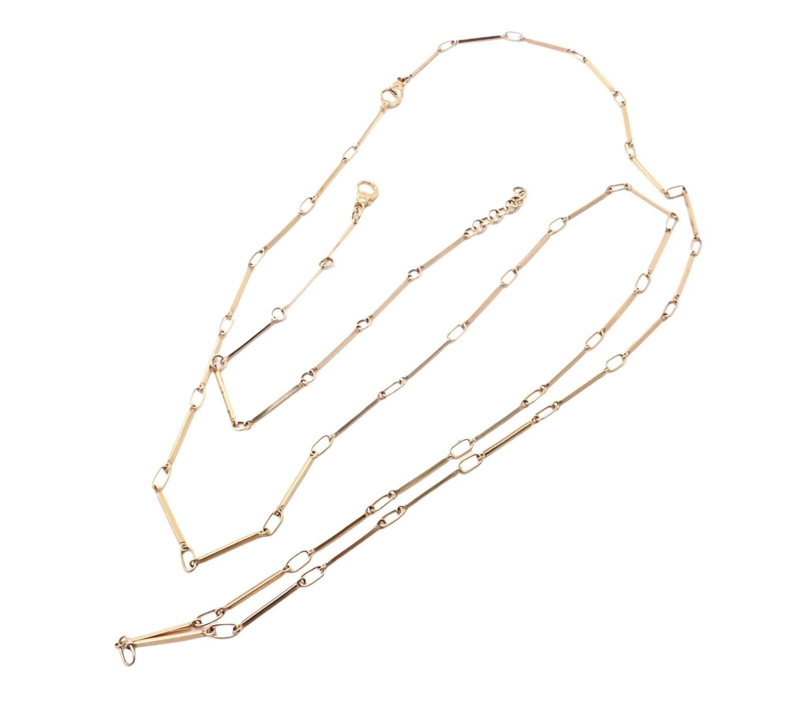 Vintage Pomellato 18K Rose Gold Long Chain Necklace & Bracelet Set - 38.25