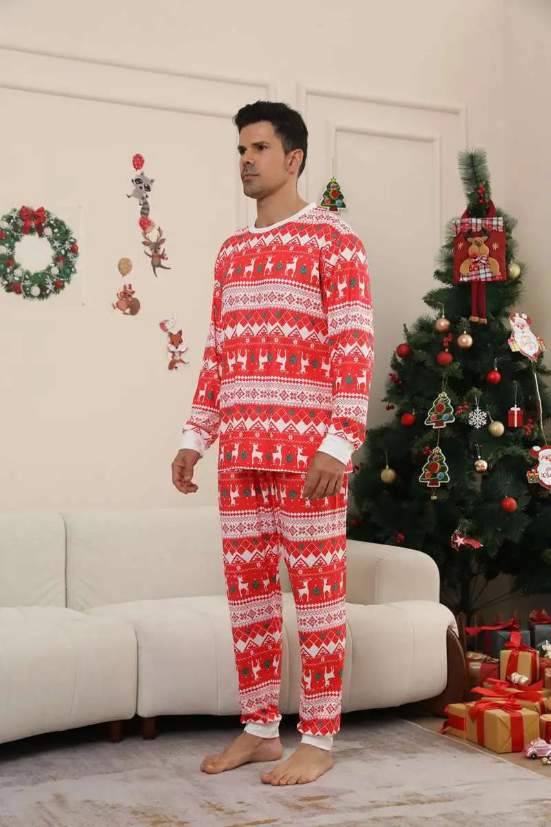 Christmas Matching Family Pajamas Set - Cozy Holiday Pjs for Family Photos, Christmas Morning & Festive Gatherings