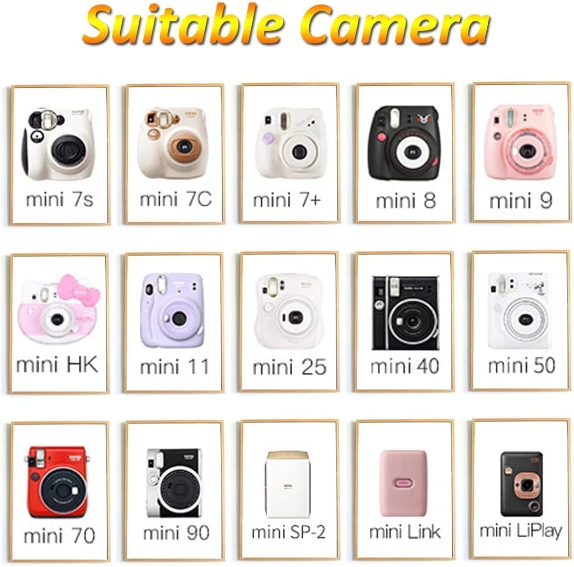 Fujifilm Instax Mini Instant Camera Film - 100 Shoots (10 Sheets x 10 Packs) for Fujifilm Mini 7/8/9/11/25/40/50/70/90 - Perfect for Parties, Travel & Memory Keeping
